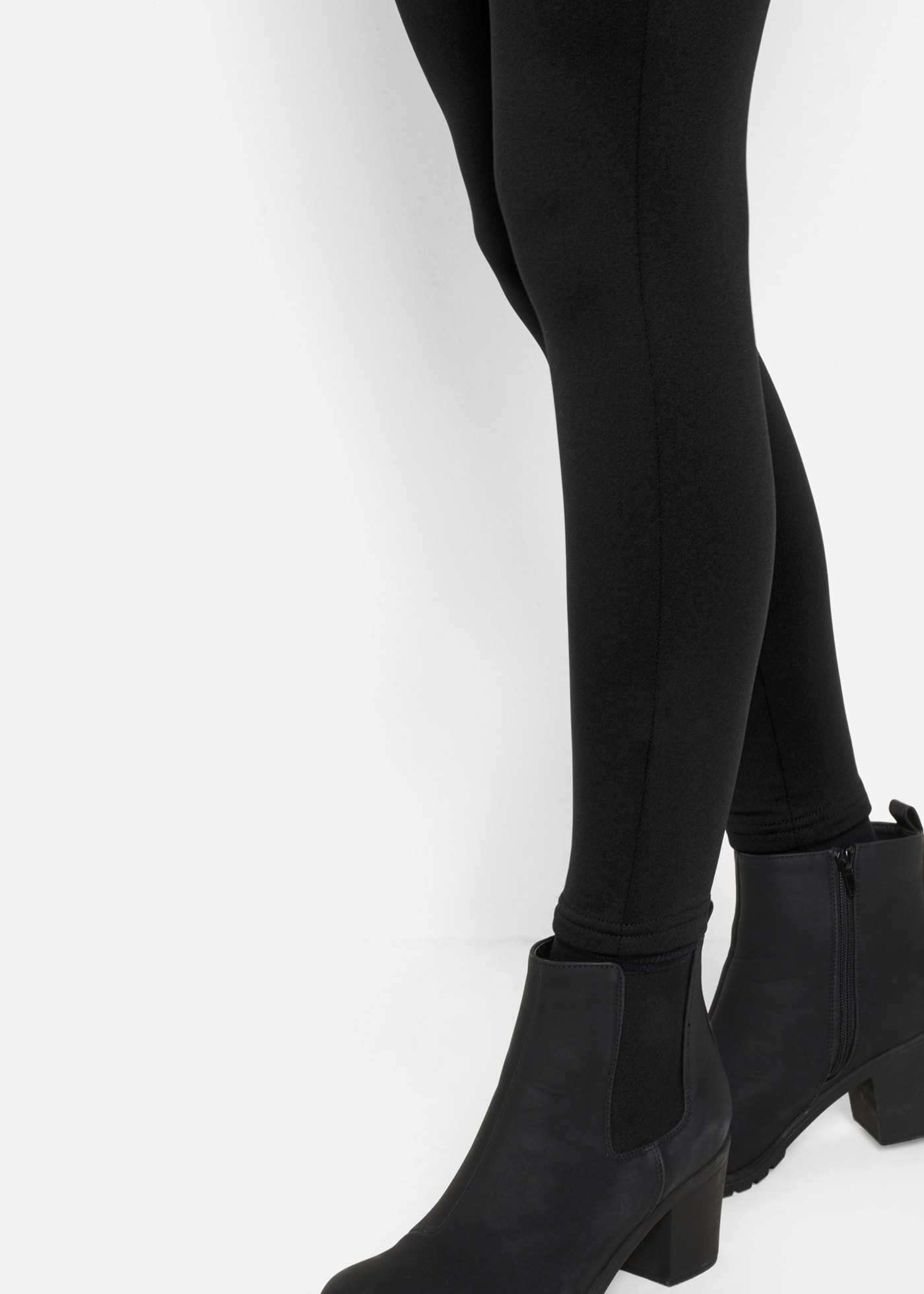 bonprix Thermoleggings  mit seitlichen Reißverschlüssen, mit Elasthan-Anteil, Skinny Fit