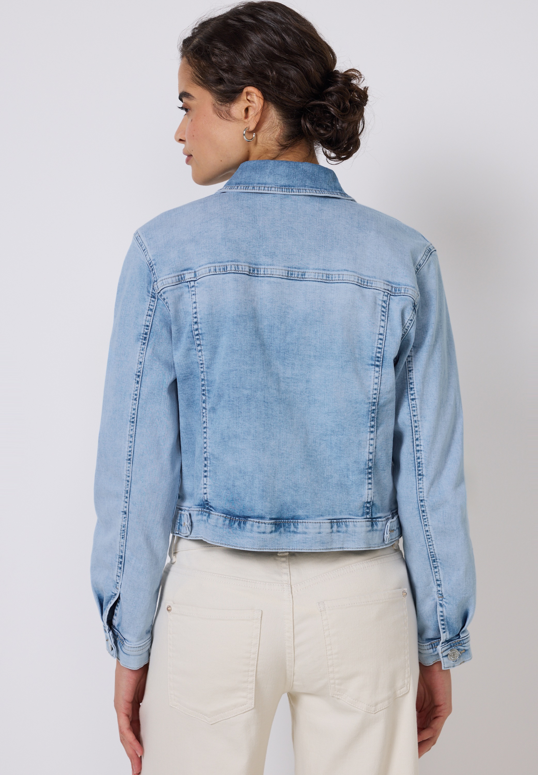 STREET ONE STUDIO Jeansjacke, ohne Kapuze, mit Brusttasche günstig online kaufen
