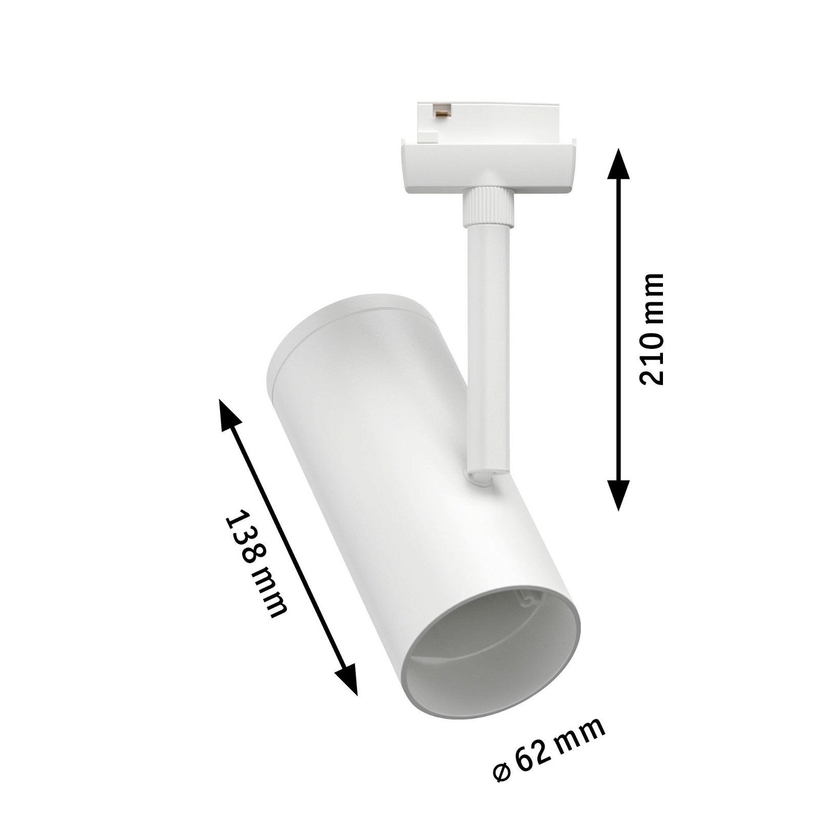Paulmann Schienensystem-Leuchten »URail Schienenspot Apol Einzelspot E27 max. 50W 230V« E27 1 Stk. dimmbar