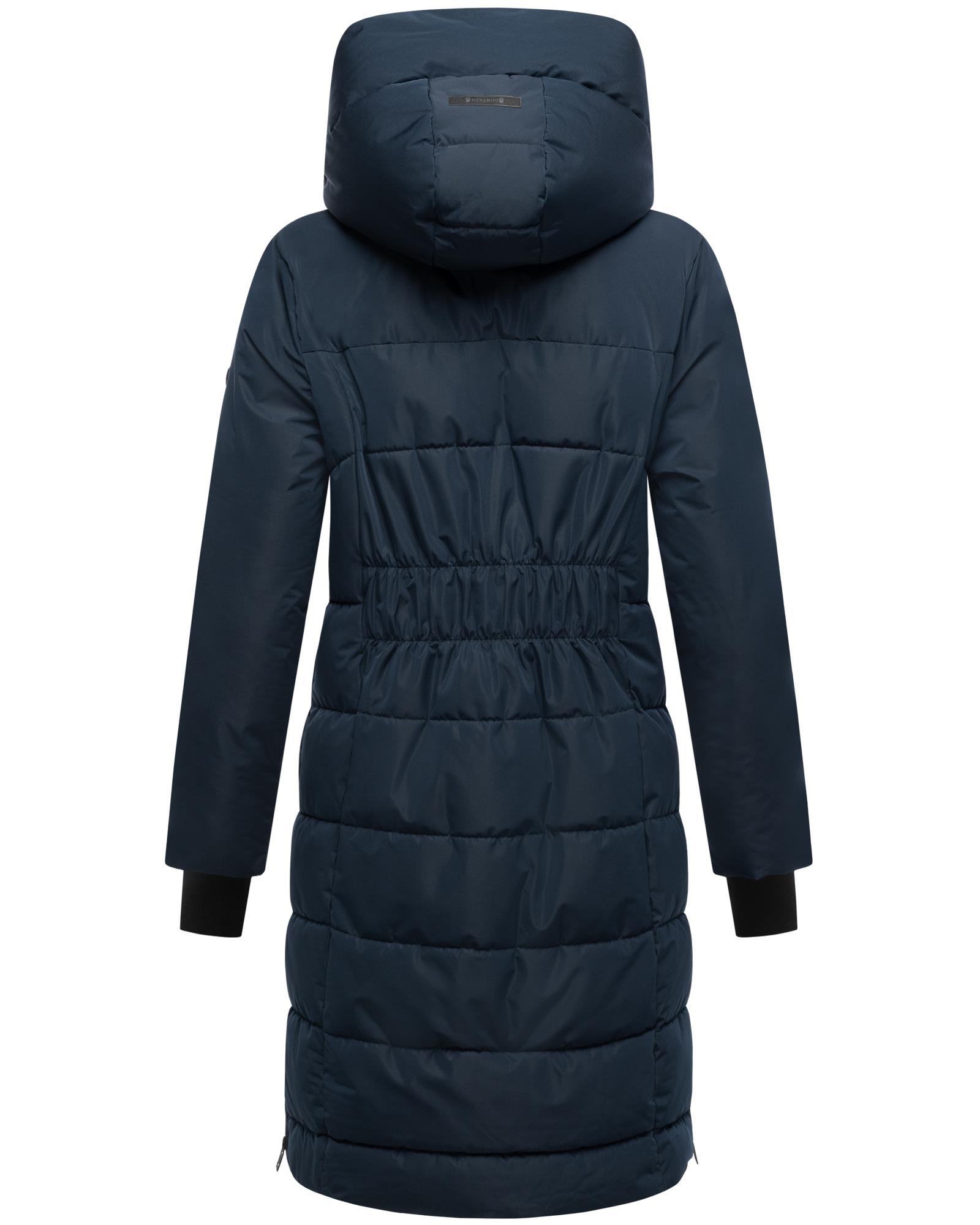 Thumbnail - Navahoo Steppmantel "Laubzauber 14" gesteppter Damen Wintermantel mit abnehmbarem Kragen-Einsatz