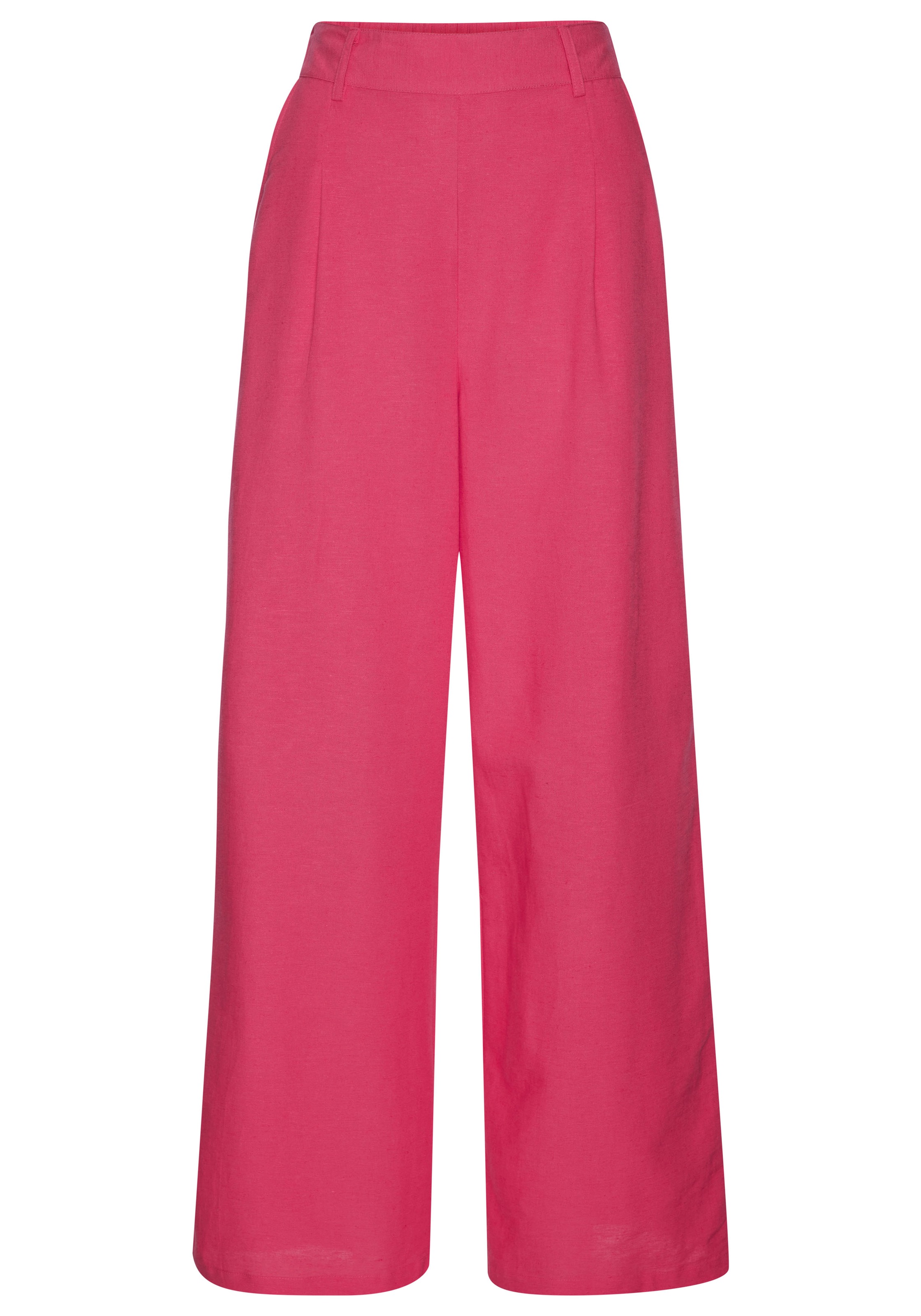 Thumbnail - LASCANA Palazzohose mit Gürtelschlaufen, Leinenhose, Sommerhose, casual