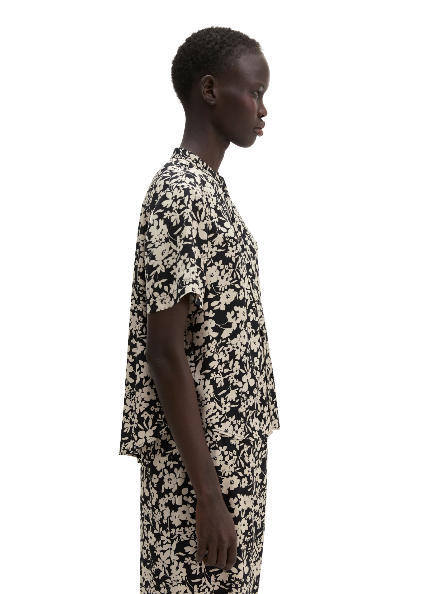 Marc O'Polo Kurzarmbluse »aus bedrucktem Viskose-Twill«
