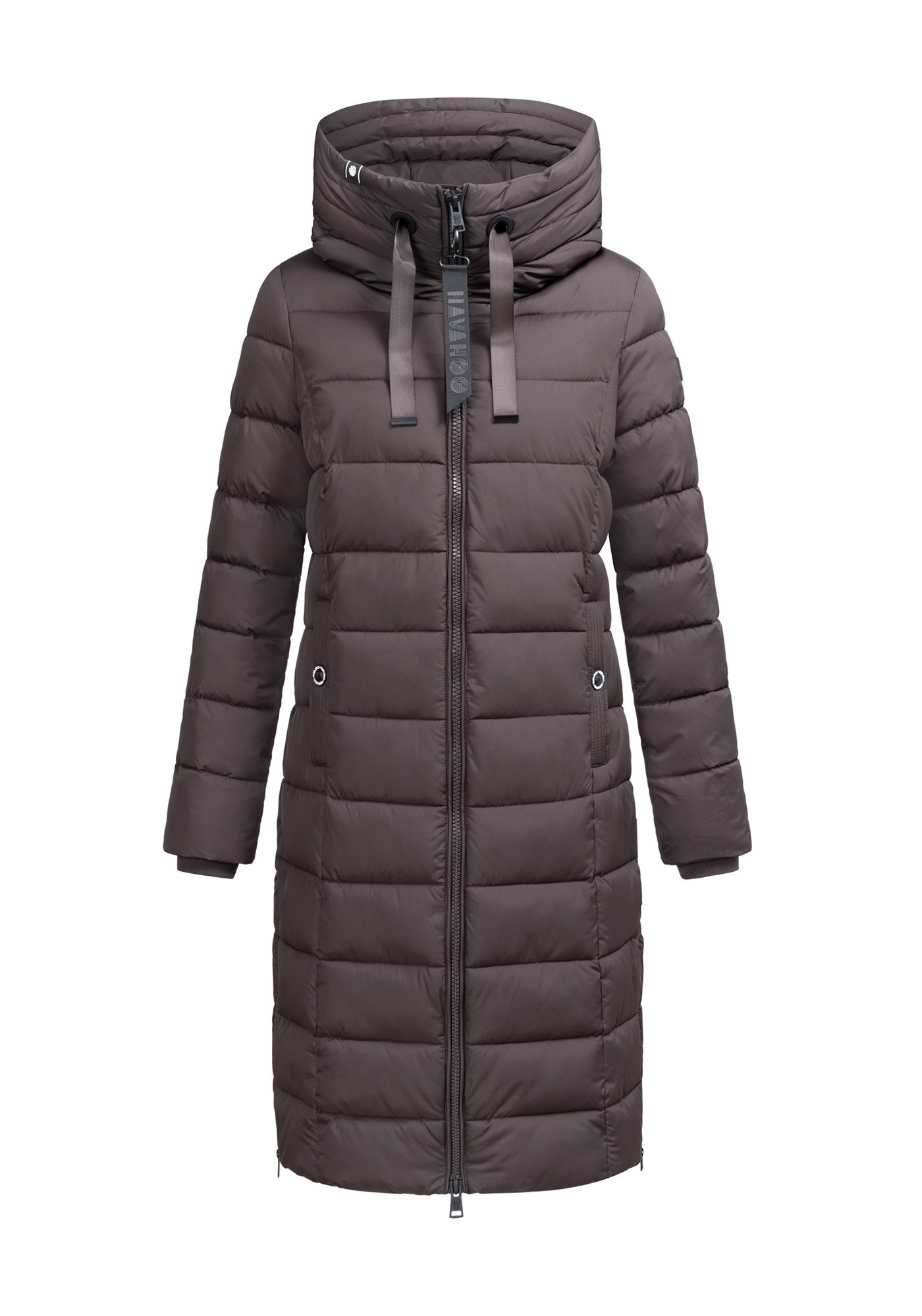 Navahoo Winterjacke »Mondmaedchen« Extra langer Schnitt mit seitlichen Schlitzen