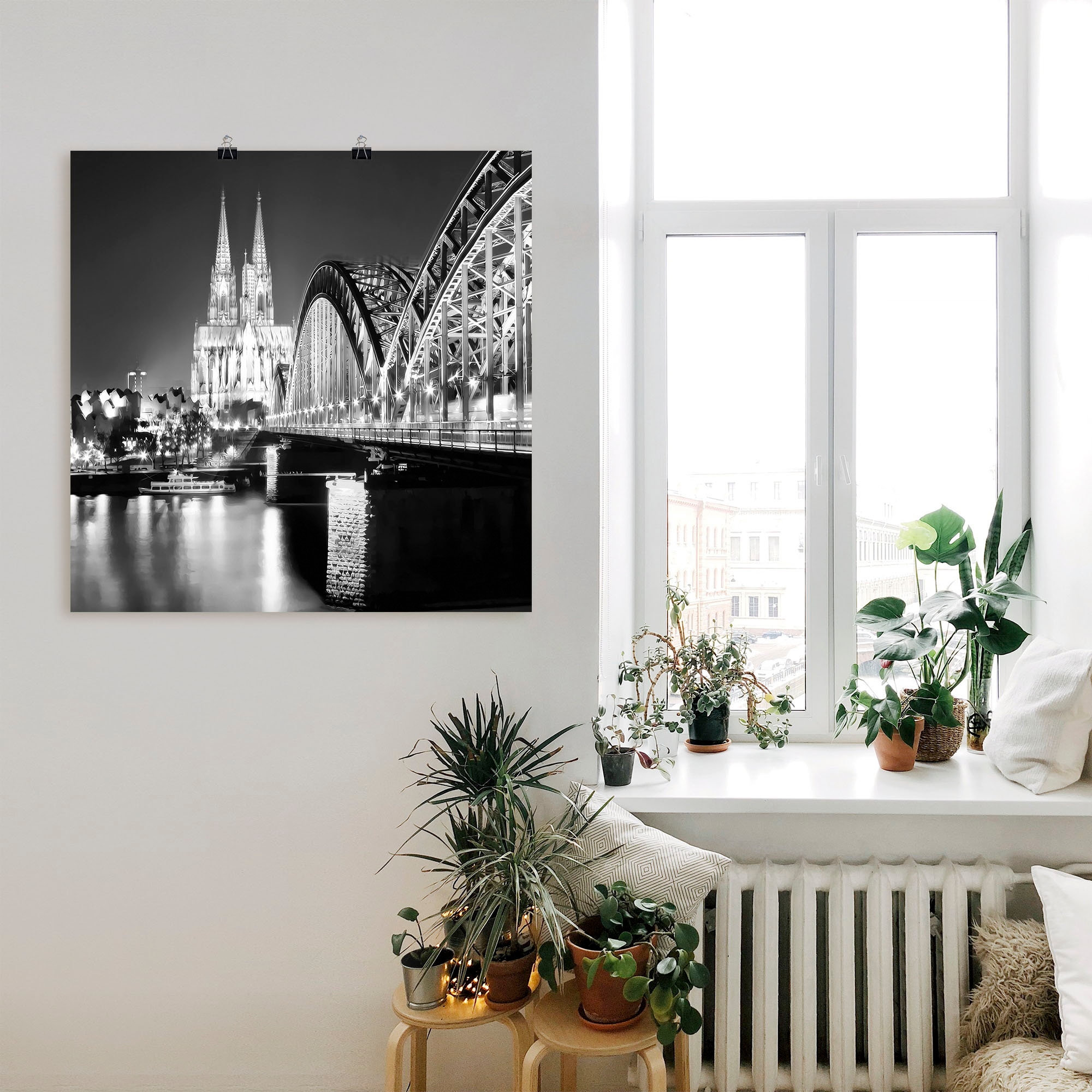 Artland Wandbild "Köln Skyline Abstrakte Collage 19", Brücken, (1 St.), als günstig online kaufen