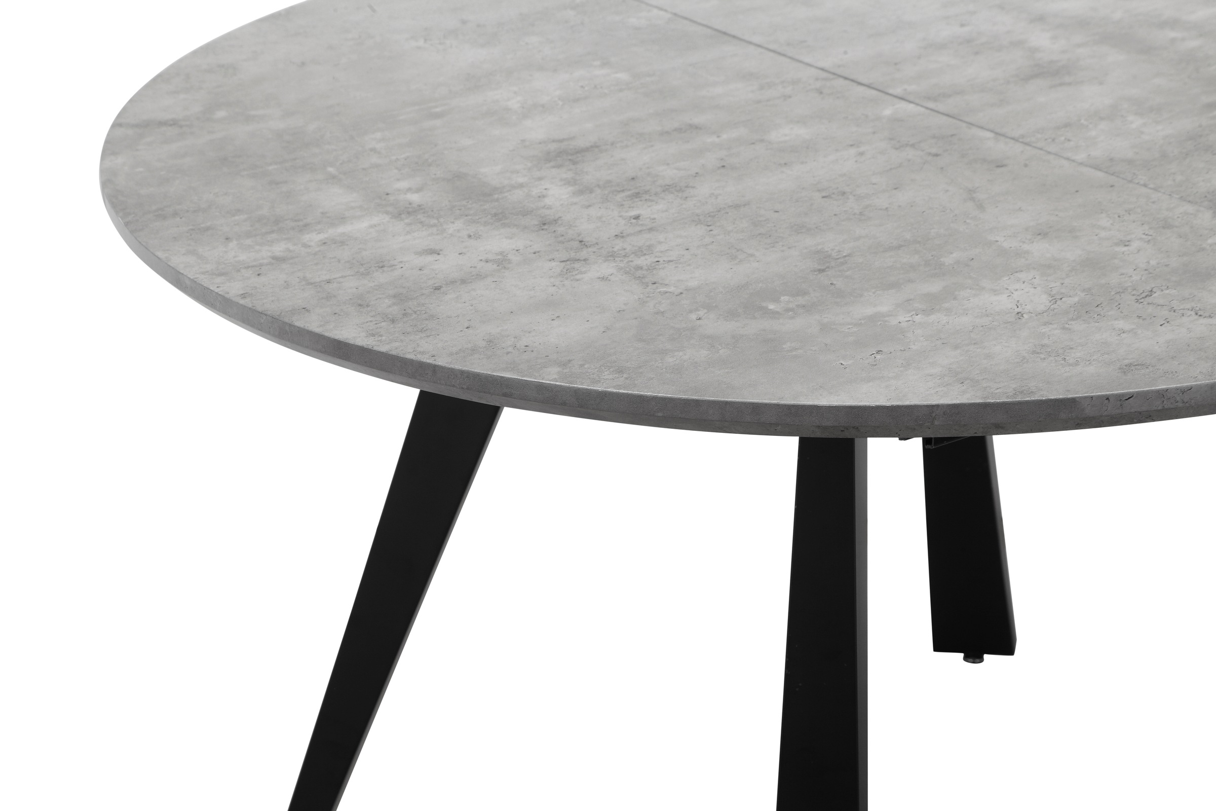 Home affaire Esstisch »Beaufay«, (1 St.), Tischplatte in Beton Optik, Gestell  aus Metall schwarz, Höhe 75,5 cm | BAUR