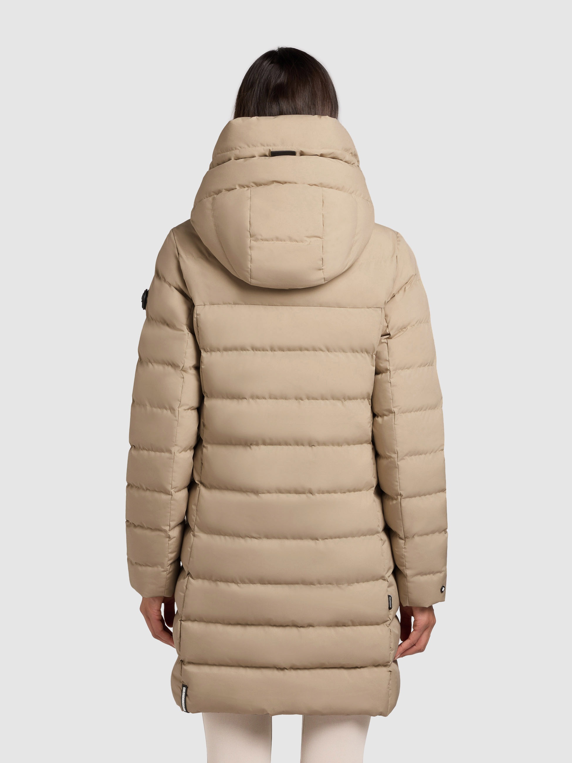 KHUJO Nekar Quilted Jacket Beige Size L 3