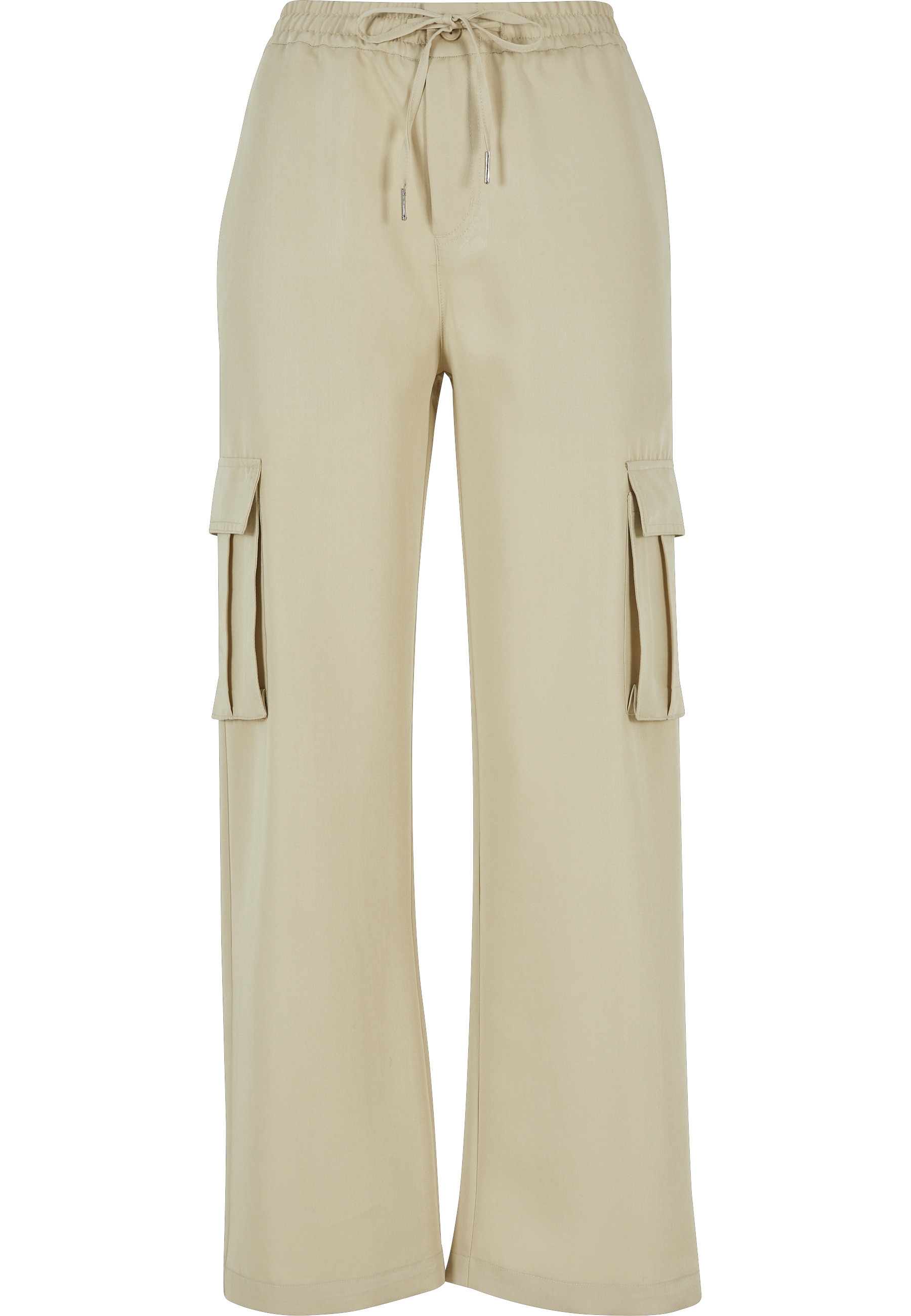 URBAN CLASSICS Stoffhose "Urban Classics Damen Ladies Vicose Straight Leg C günstig online kaufen