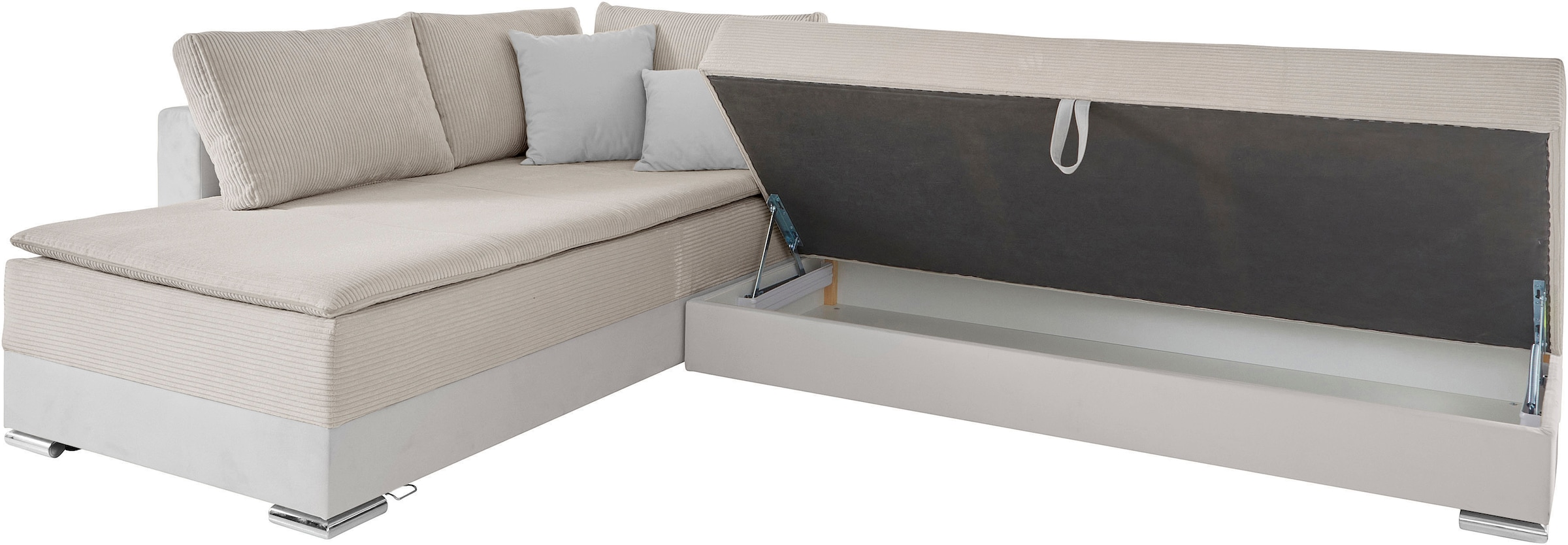 INOSIGN Ecksofa »Night & Day L-Form«, mit Boxspring Bettfunktion 180x200 cm, Dauerschläfer