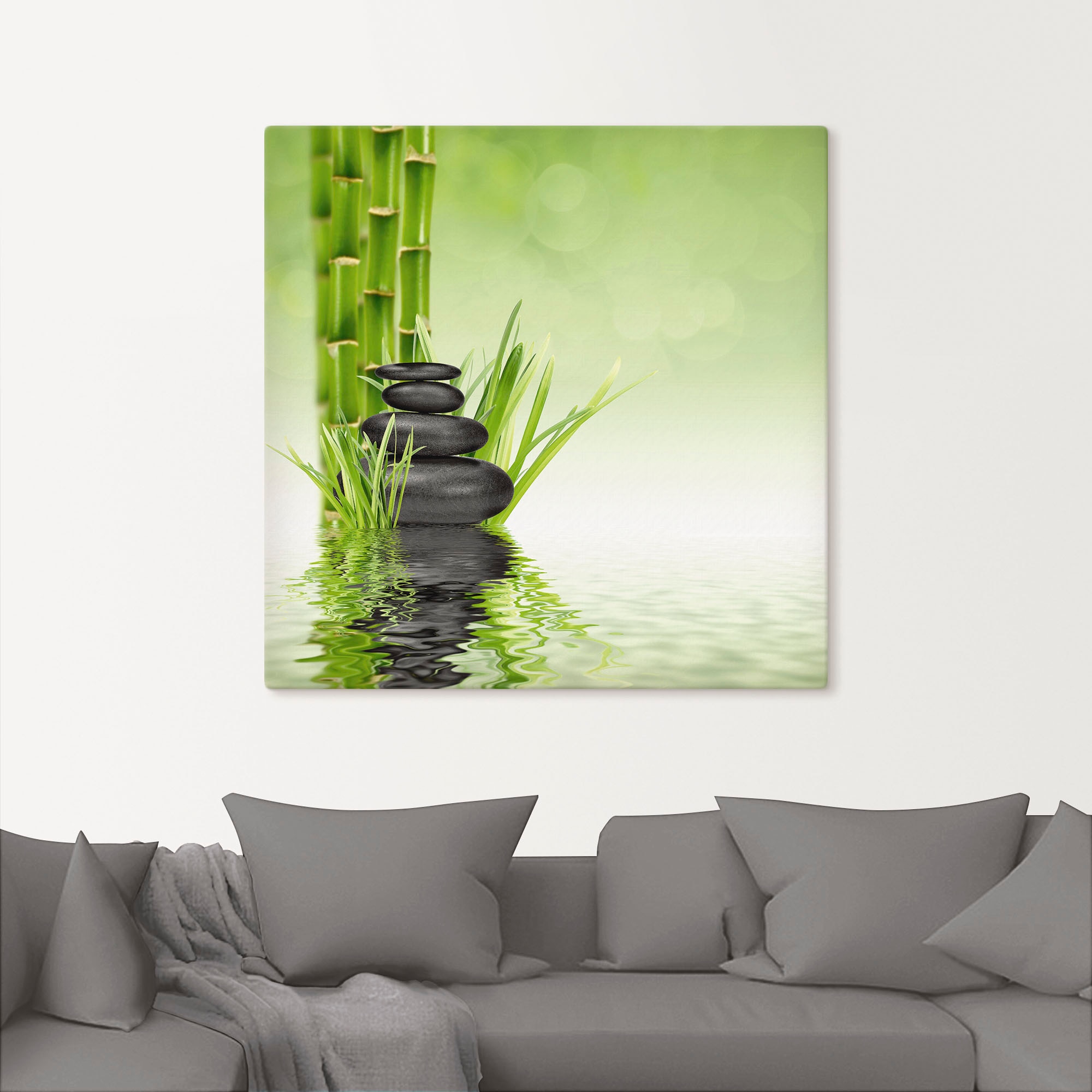 Artland Wandbild »Spa Steine«, Spa, (1 St.), als Alubild, Outdoorbild, Leinwandbild, Poster, Wandaufkleber