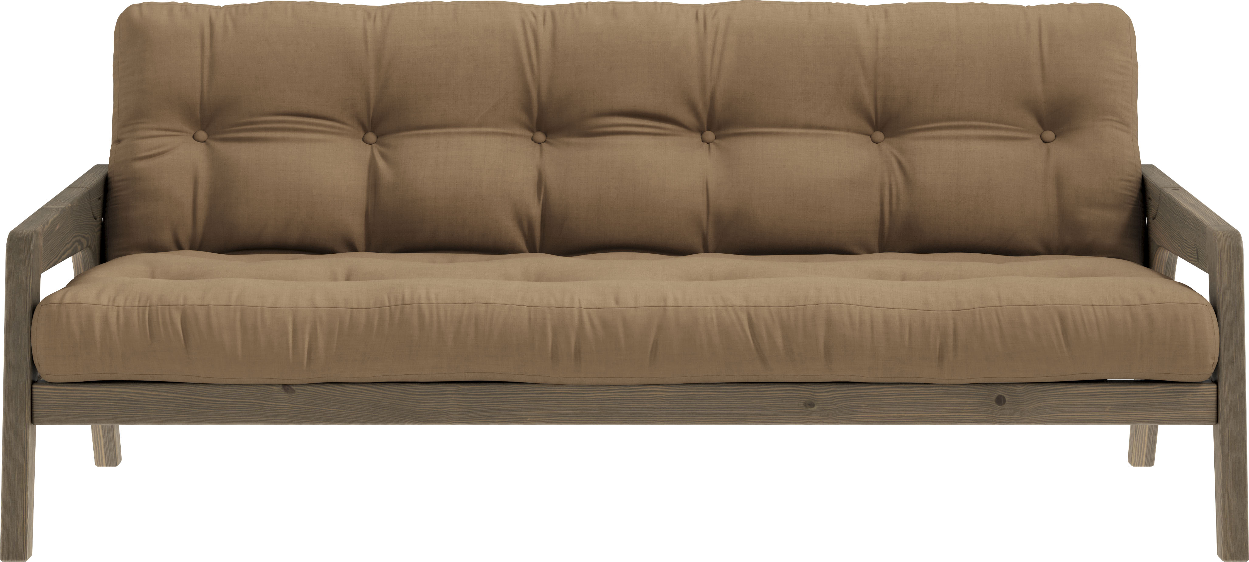 Karup Design Schlafsofa "Grab, inkl. Futonmatratze - aus massivem Kieferholz, 130x190 cm" Mit Holzstruktur, inkl. Futonmatratze, Liegefläche 130x190 cm