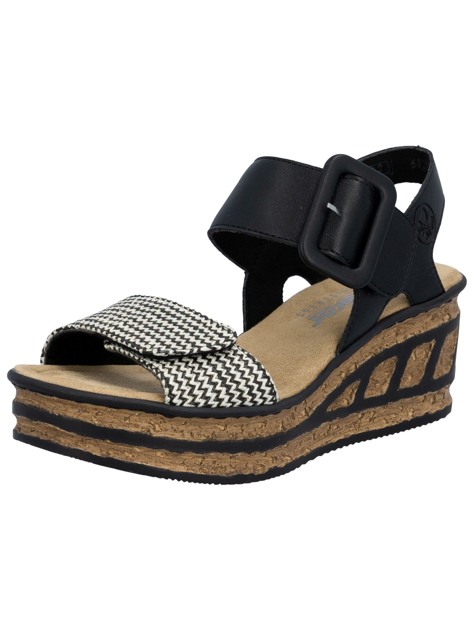Rieker Keilsandalette "Rieker Sandalen Textil"