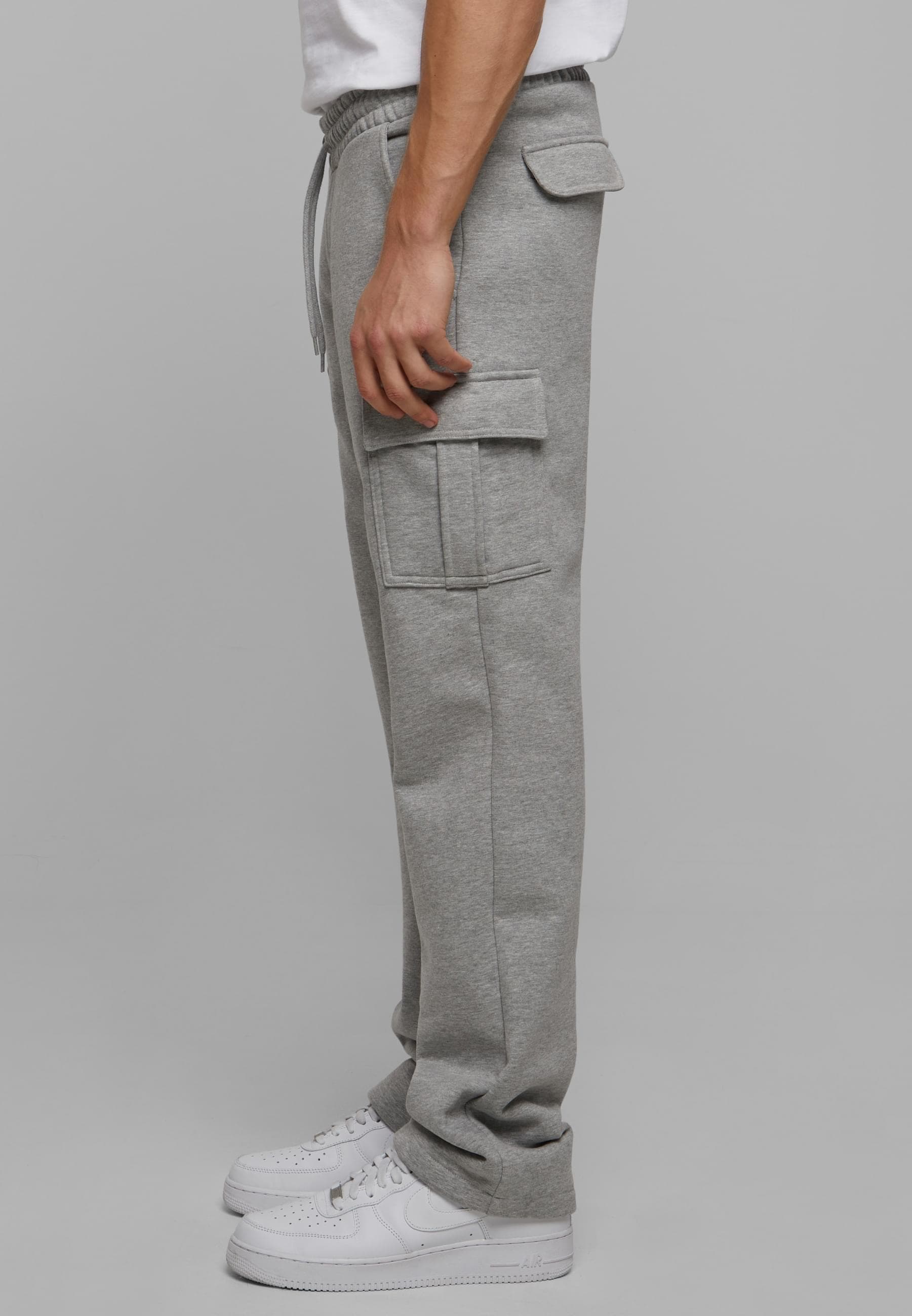 URBAN CLASSICS Cargohose »Urban Classics Herren Heavy Straight Leg Cargo Sweatpants«, (1 tlg.)
