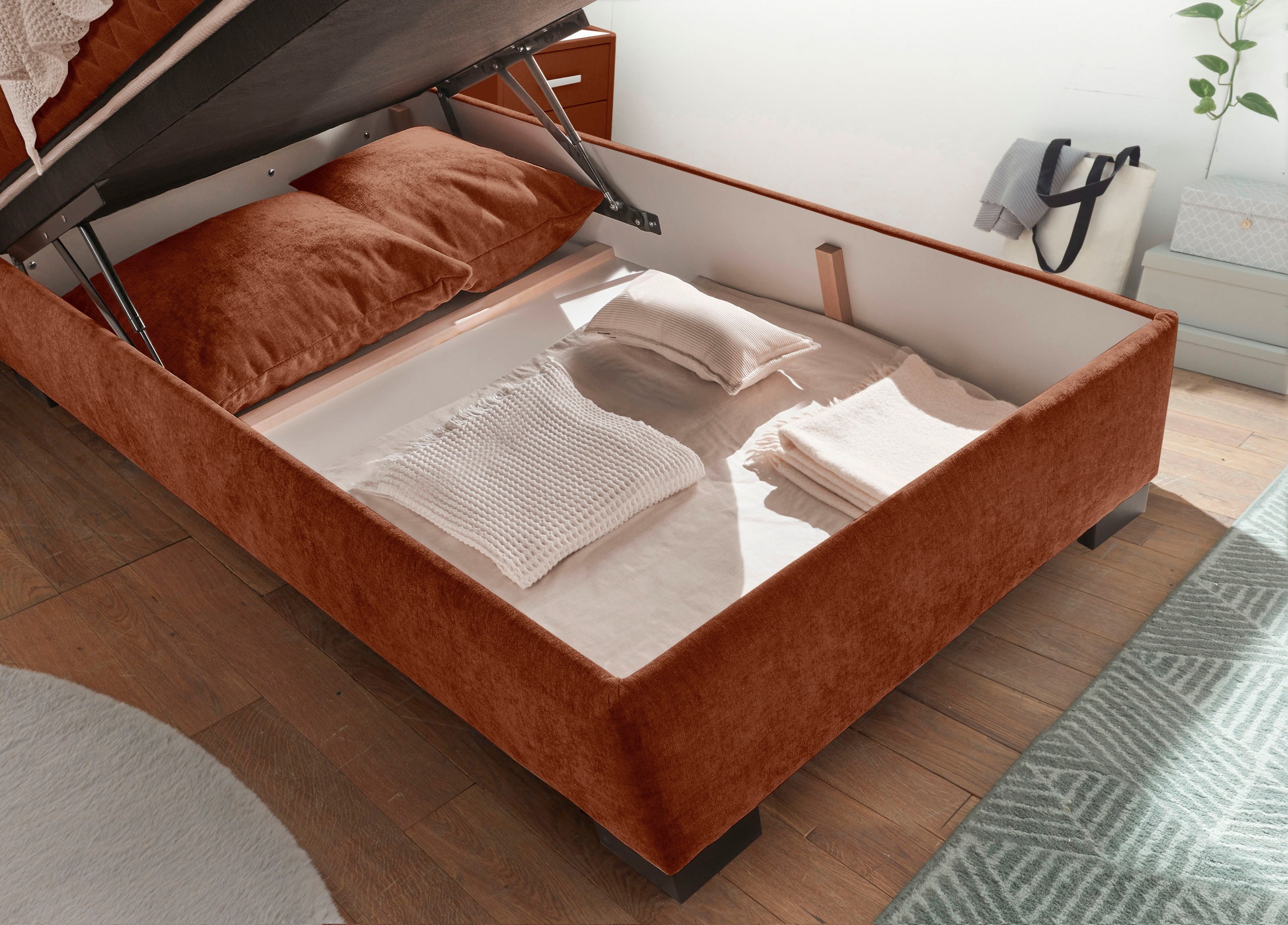 ED EXCITING DESIGN Boxbett »Nagol«, mit Bettkasten, mit Wendematratze, erhältlich in verschiedenen Breiten