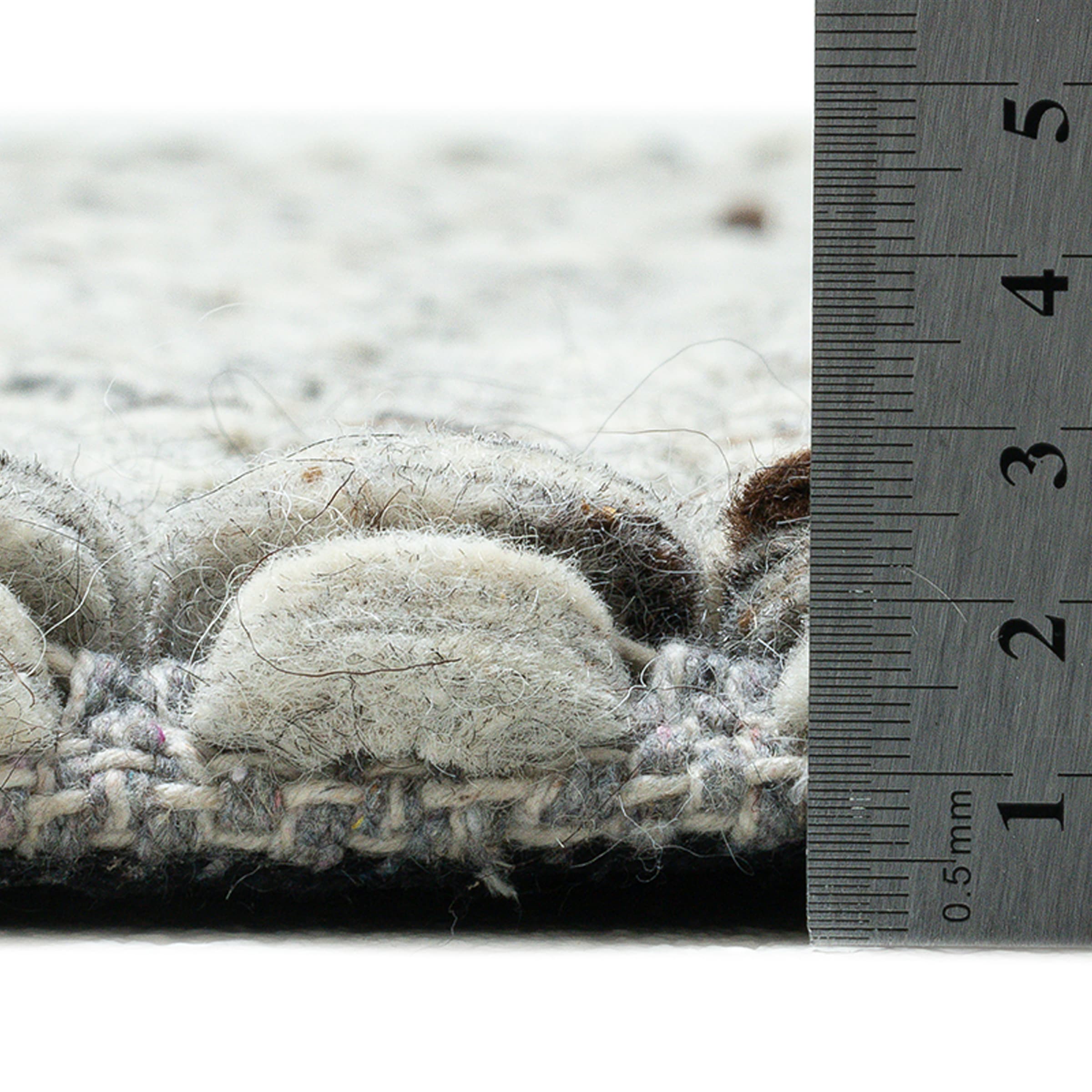 THEKO Wollteppich »Arlberg« rechteckig 23 mm Höhe meliert, reine Wolle, Strickoptik, ideal im Wohnzimmer & Schlafzimmer