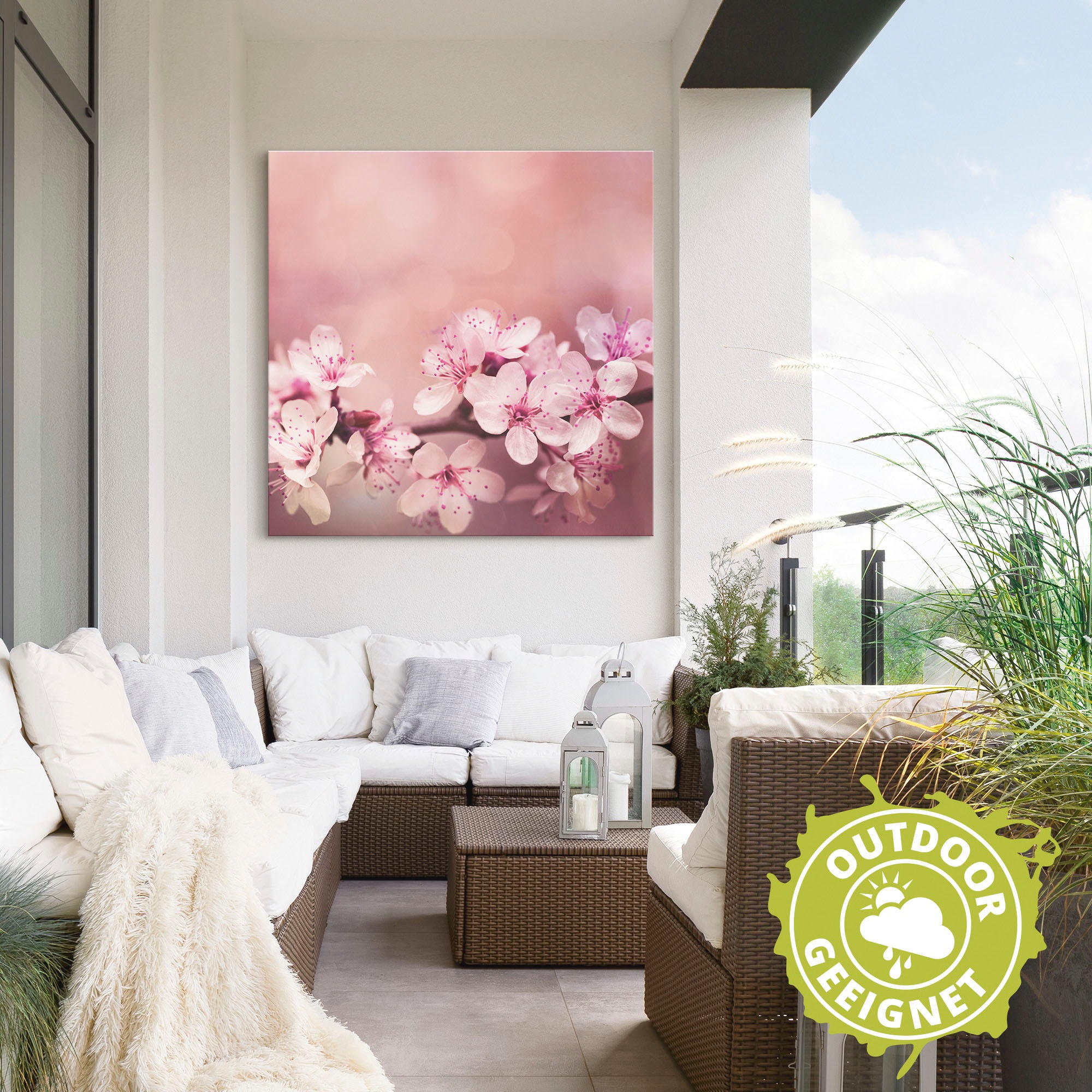 Artland Wandbild »Kirschblüten«, Blumen, (1 St.), als Alubild, Outdoorbild, Leinwandbild, Poster in verschied. Größen