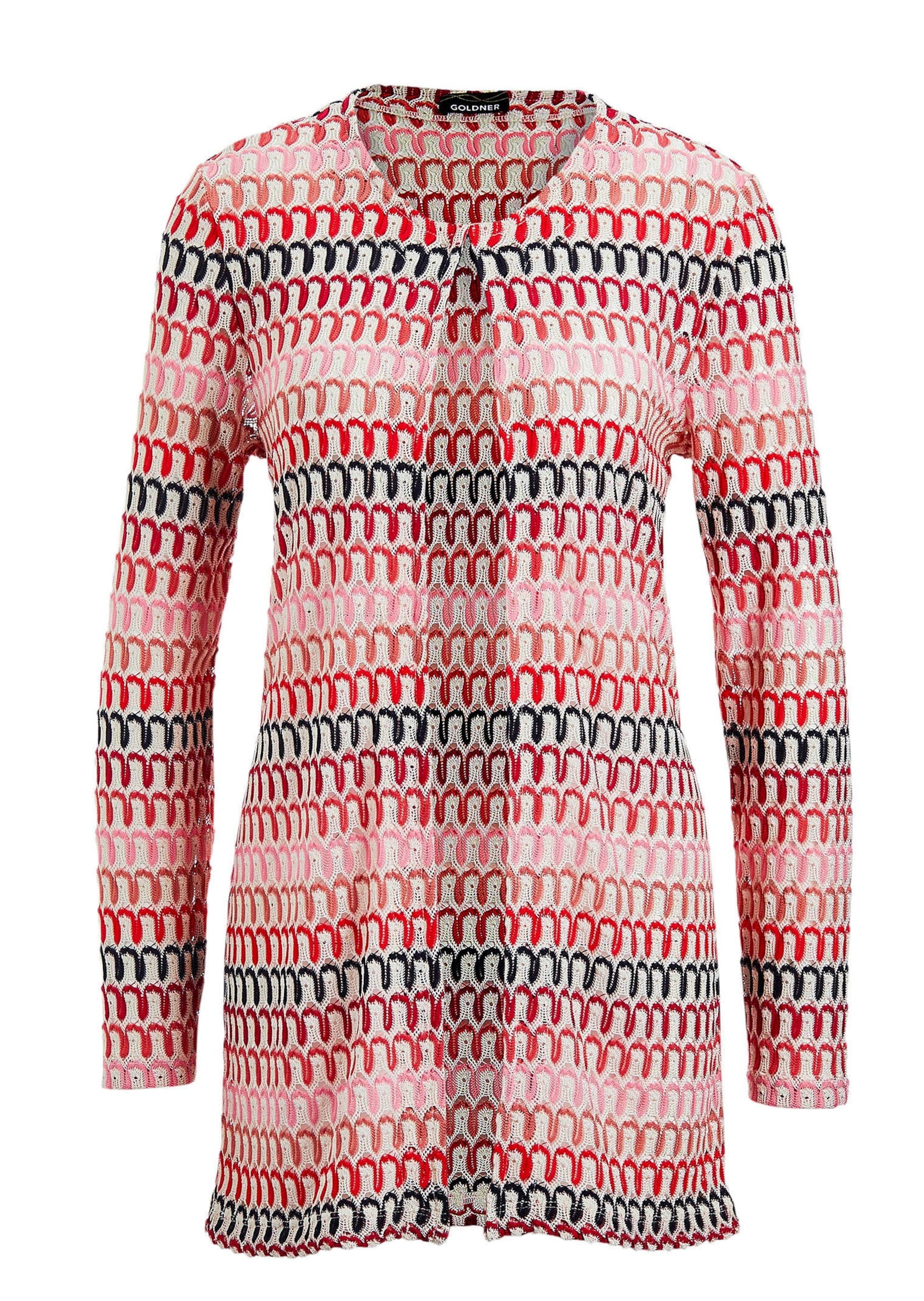 GOLDNER Kurzjacke »Kurzgröße Elegante, offene Spitzenjacke«