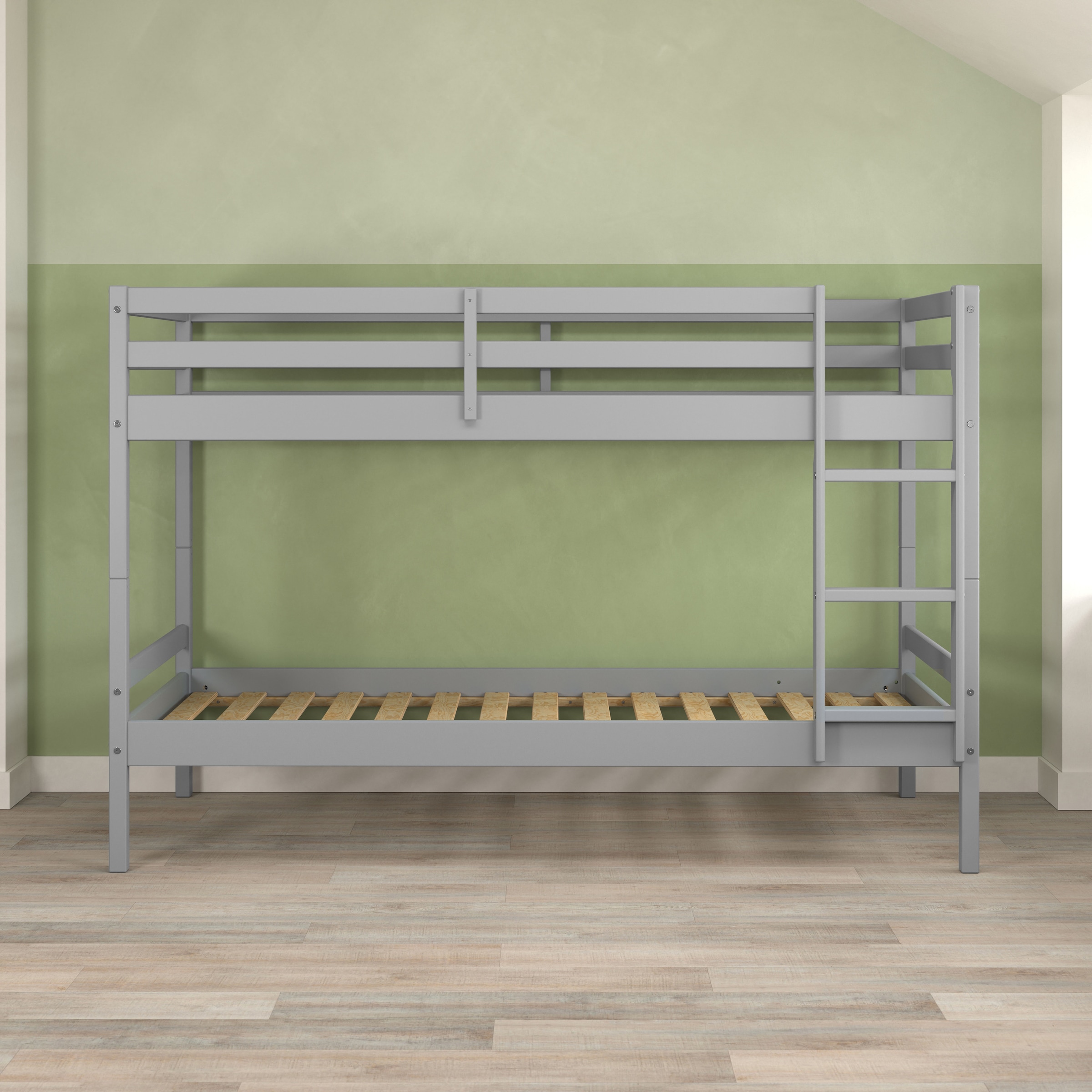 Lüttenhütt Etagenbett »Mora Bett Kinderbett Leiterbett Stockbett Holzbett Bestseller«, (1 St.), Teilbares Etagenbett aus Massivholz - (B/T/H): 100/208/140 cm Hochbett