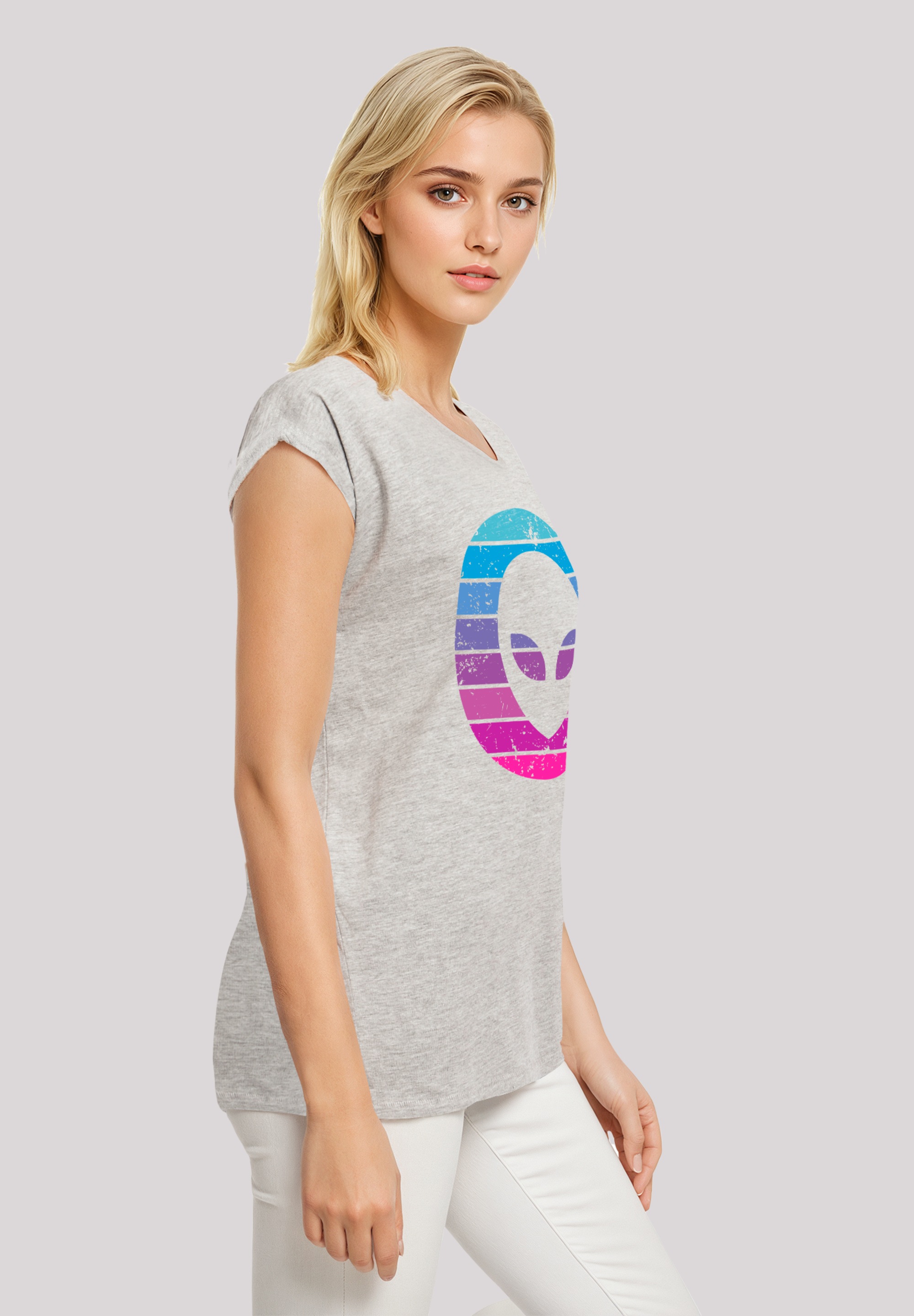 F4NT4STIC T-Shirt »Alien Kopf« Premium Qualität