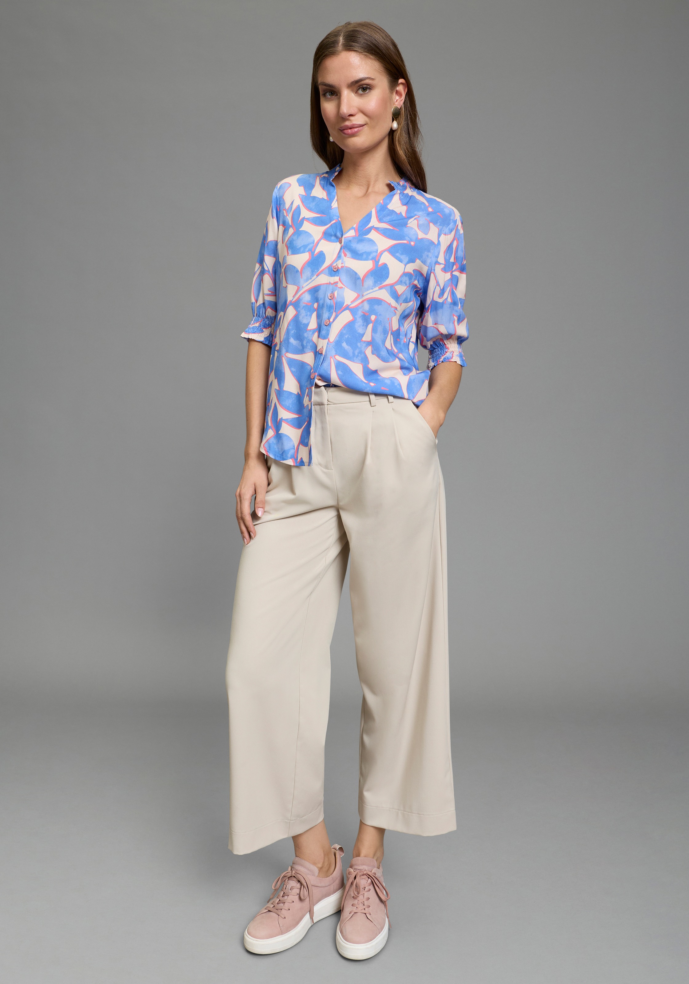 Laura Scott Printed Blouse Women Pink 34 3