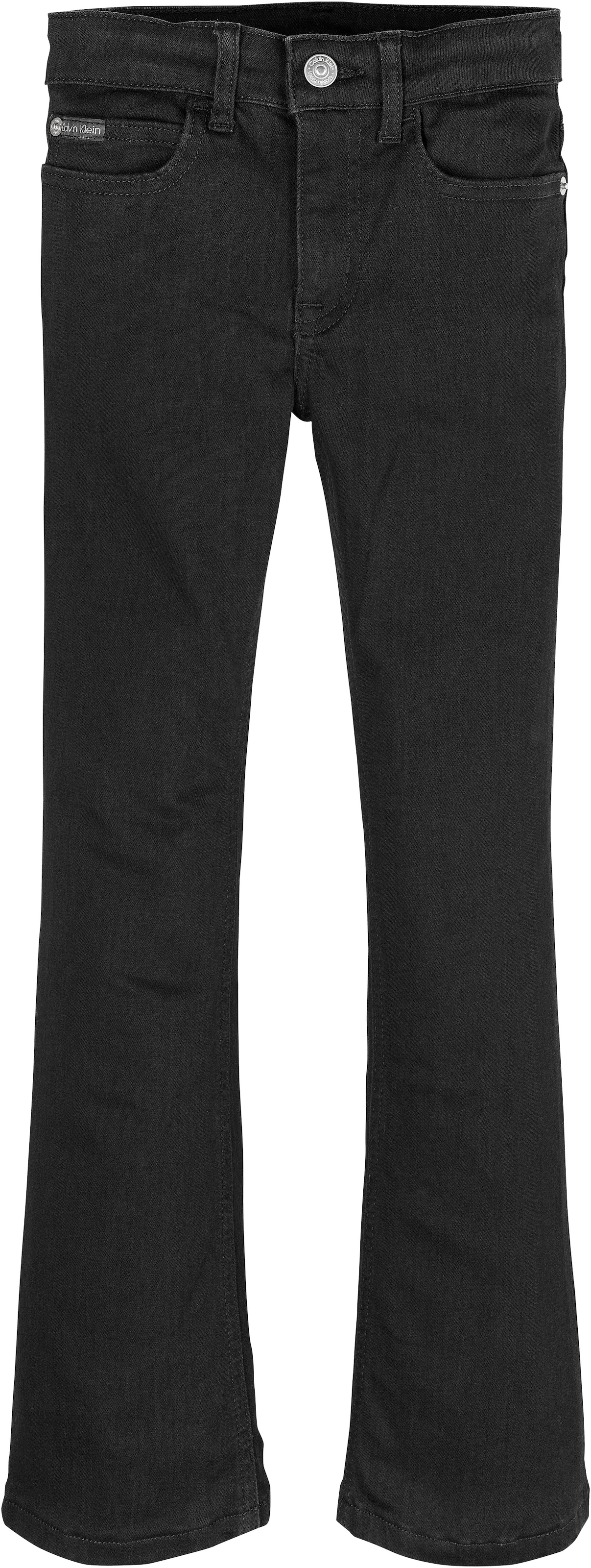 Calvin Klein Jeans Schlagjeans »Mr Flare Ess Black Str Denim«, für Kinder bis 16 Jahre und mit Logopatch