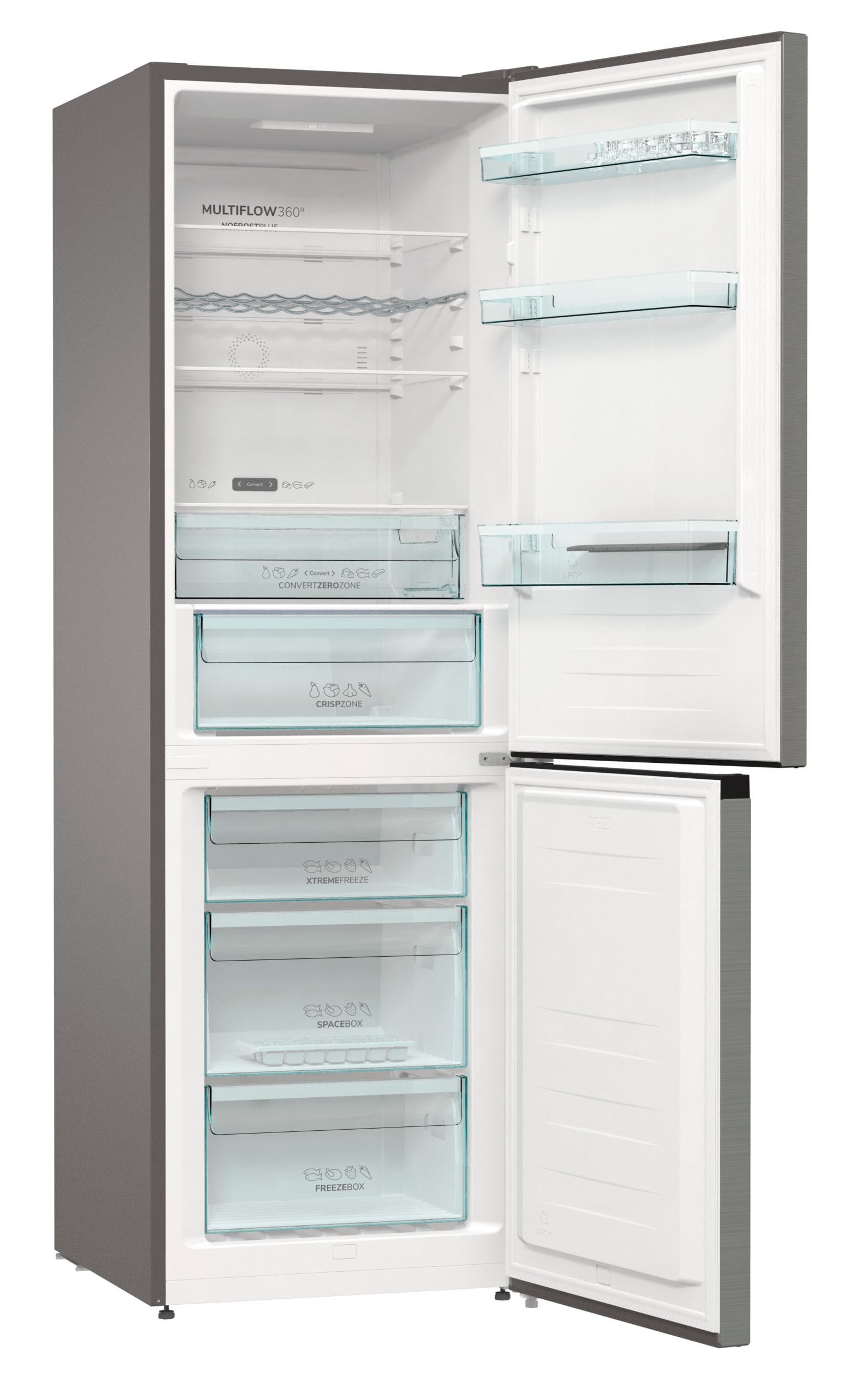 GORENJE Kühl-/Gefrierkombination, NK79C0DXL, 185 cm hoch, 60 cm breit