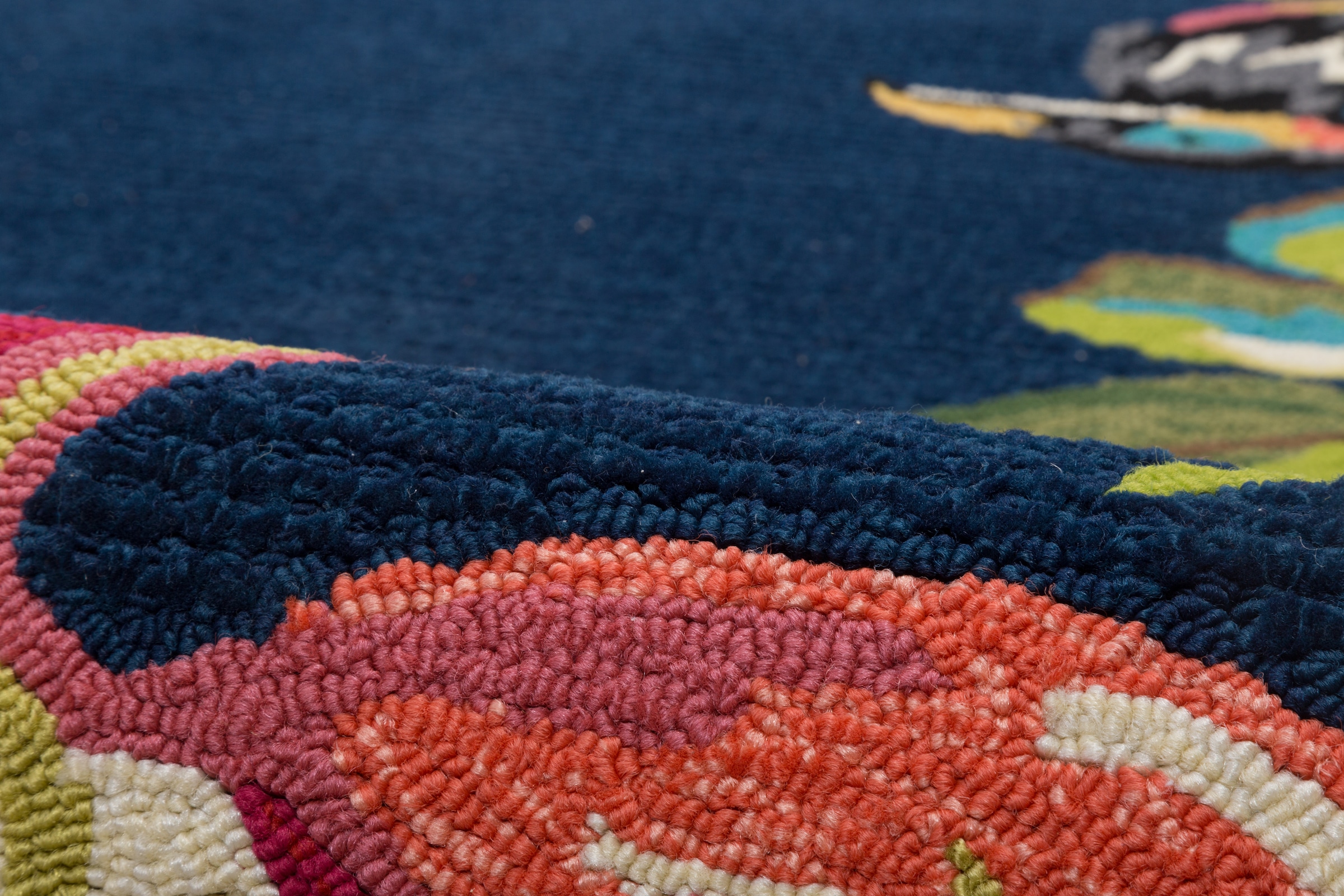 Gino Falcone Teppich »Rosetta 020 Flamingos«, rechteckig, 15 mm Höhe, besonders weich durch Microfaser, In- und Outdoor geeignet, Wohnzimmer
