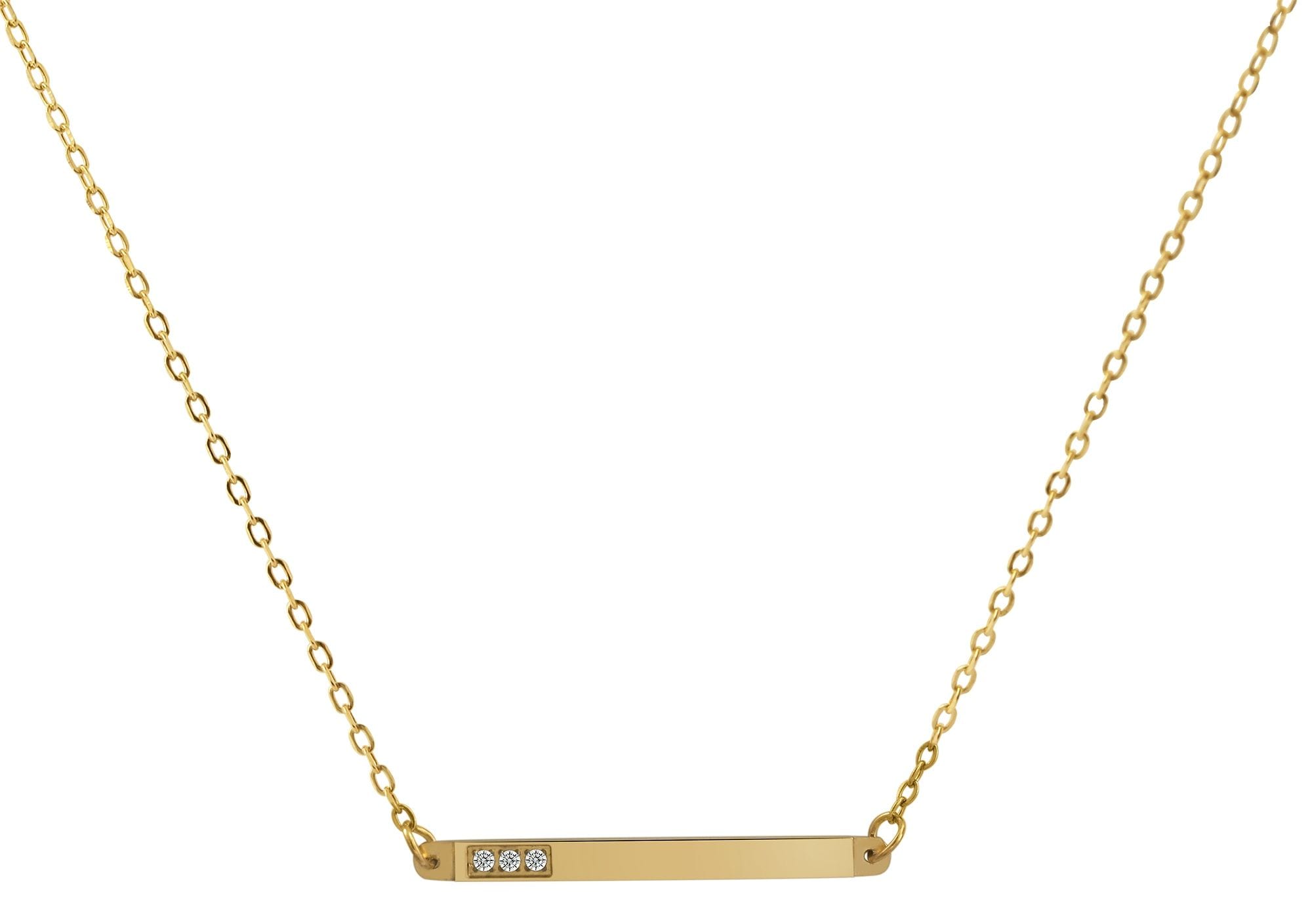 Adelia´s Kette ohne Anhänger »Damen Halskette aus Edelstahl mit Strass Steinchen 43 cm« Ein Geschenk, das Freude macht