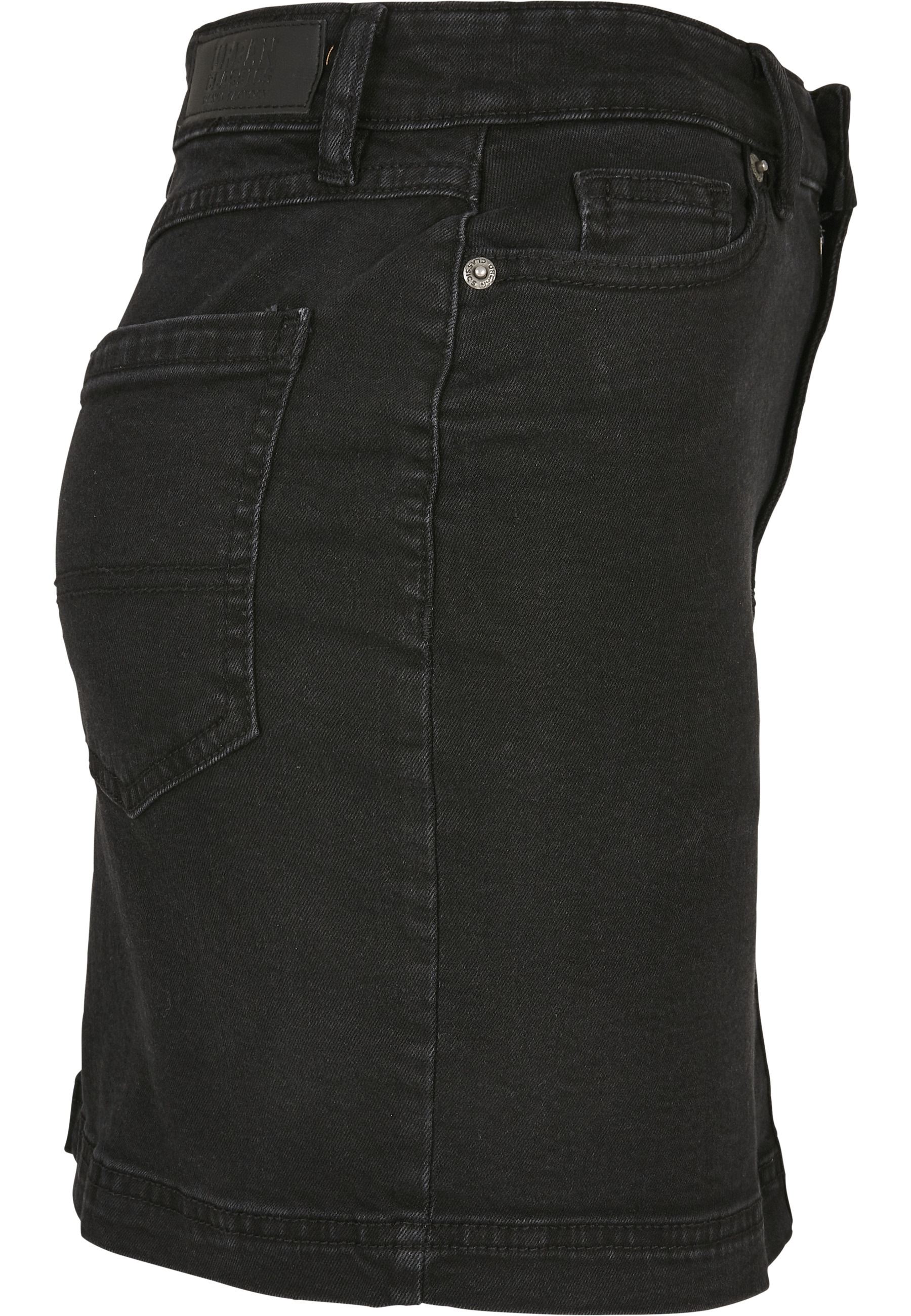 URBAN CLASSICS Maxirock »Urban Classics Ladies Organic Stretch Denim Mini Skirt« 1