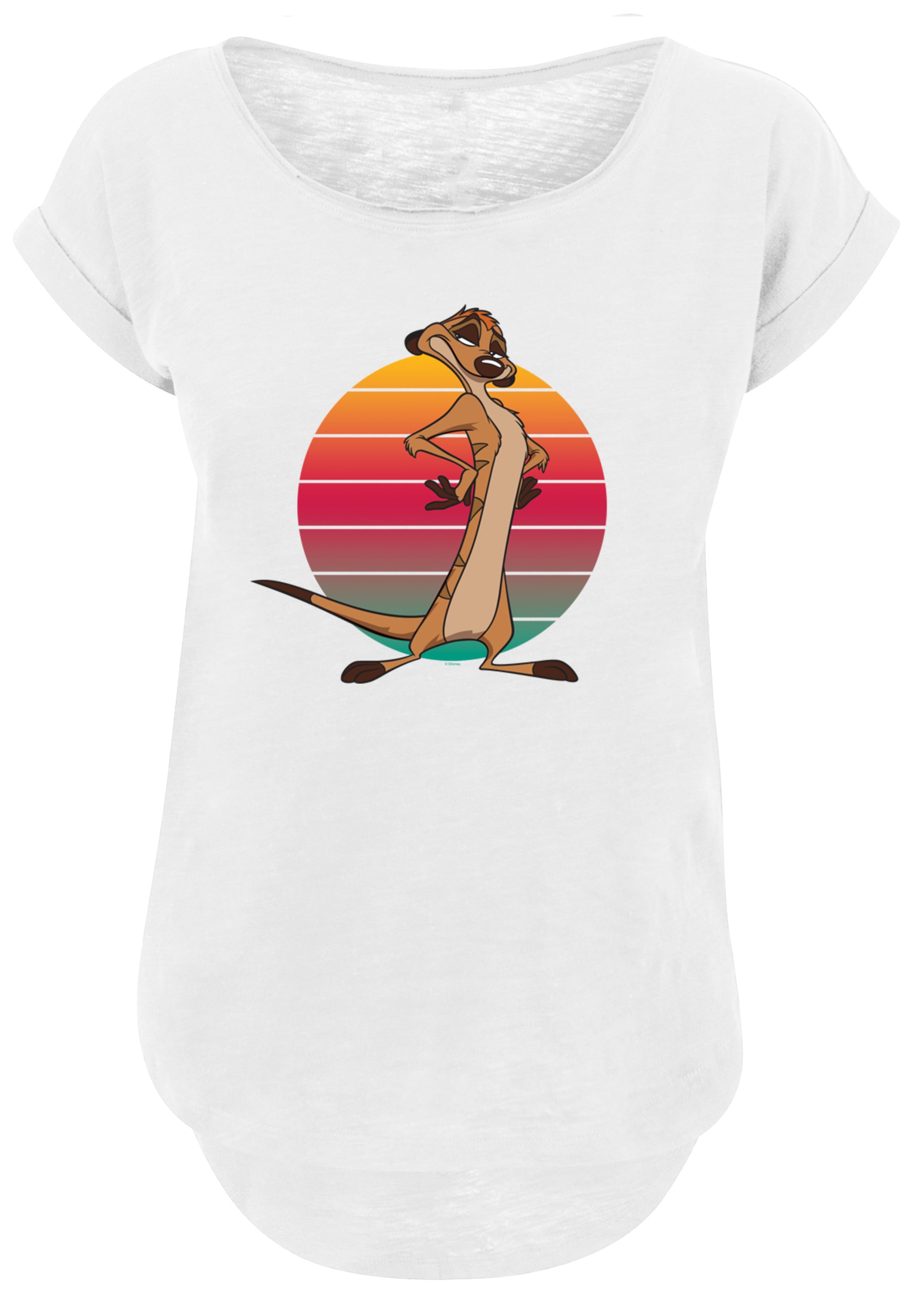 F4NT4STIC T-Shirt »König der Löwen Timon Sunset«, Print