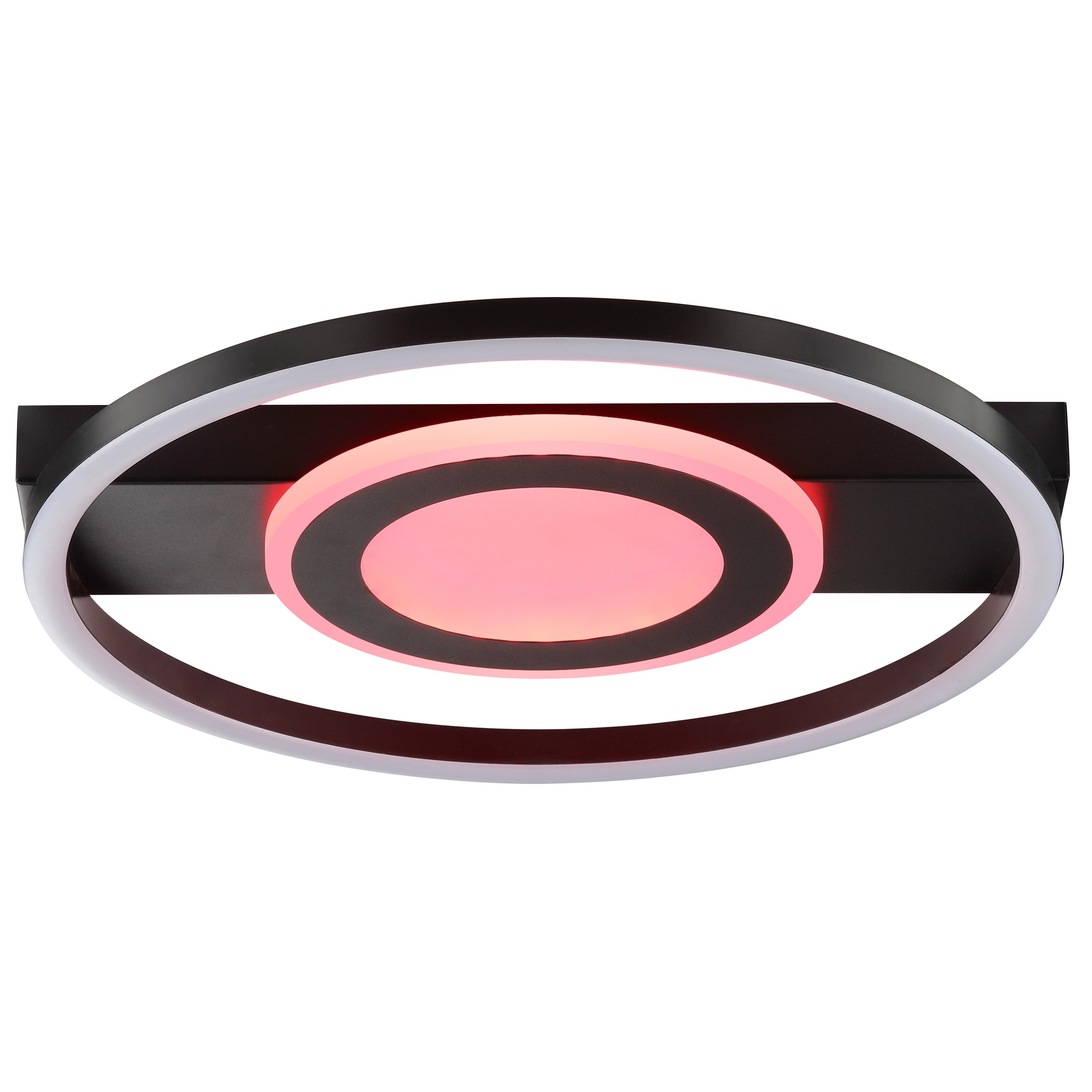 Brilliant LED Deckenleuchte »Maureen« LED-Modul 1 Stk. warmweiß - kaltweiß 37cm, 2300lm, 3000-6500K, dimmbar, CCT, RGB, schwarz