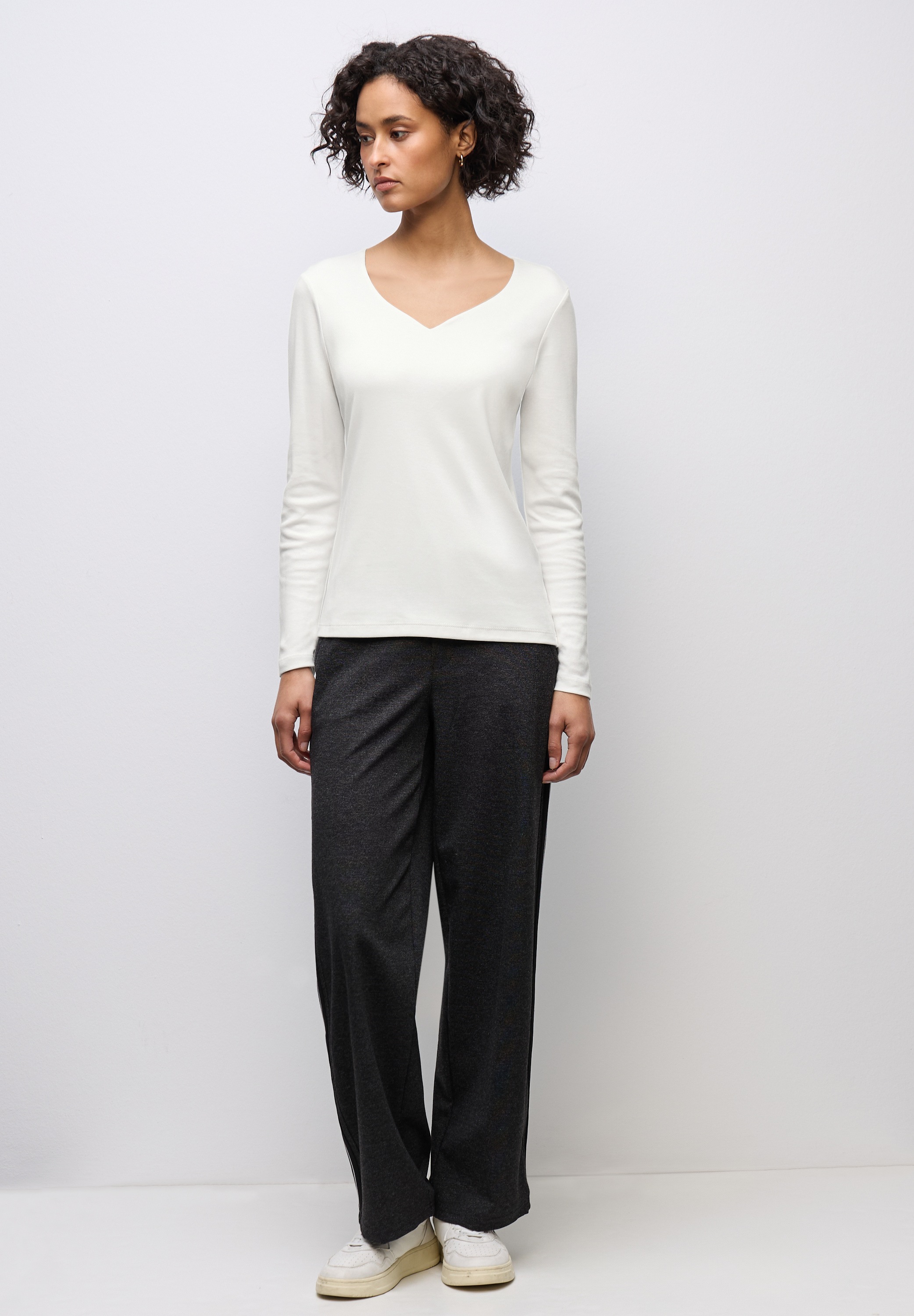 STREET ONE Langarmshirt im soften Baumwoll-Mix