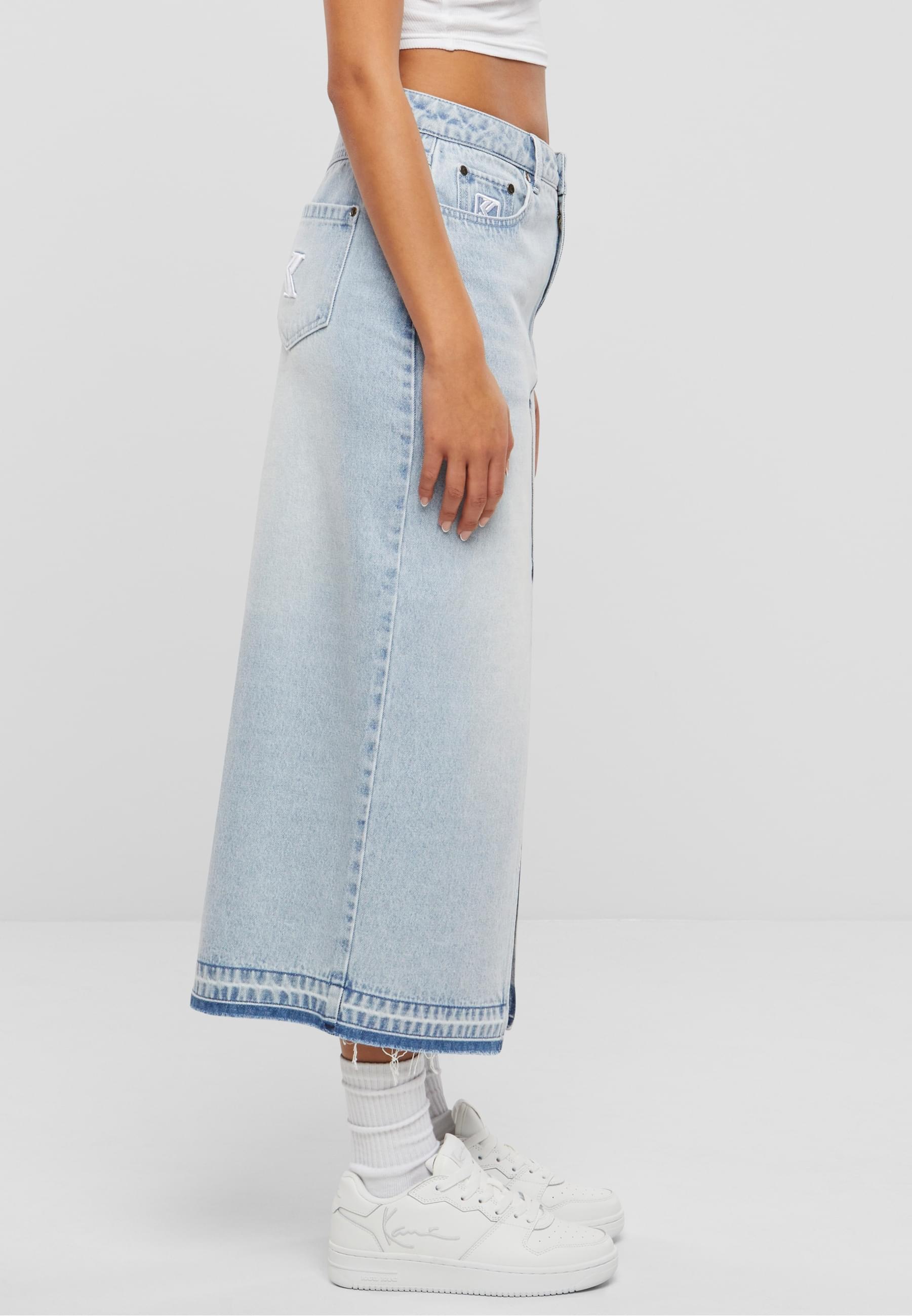 Karl Kani Shirtkleid »Karl Kani Damen KW242-033-1 Karl Kani OG Long Denim Skirt«, (1 tlg.)