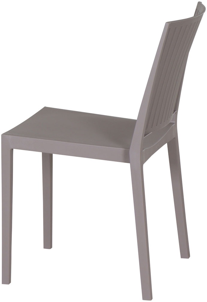 Siena Garden Gartensessel »Lane 2er Set Stapelstuhl taupe« Set, 2 Stk. tlg. Gestell, Polypropylen/Glasfaser