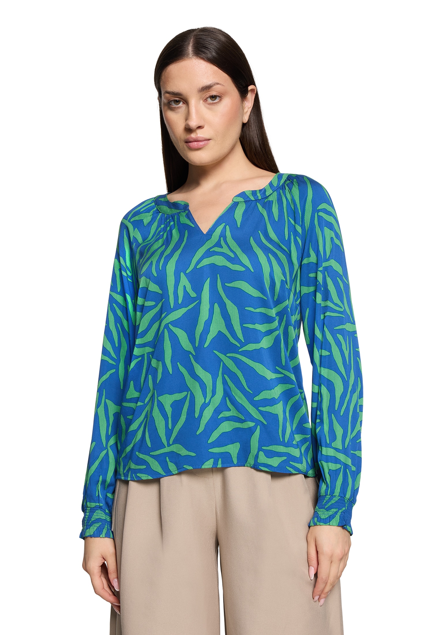 Cartoon Schlupfbluse "Damen mit Muster" günstig online kaufen