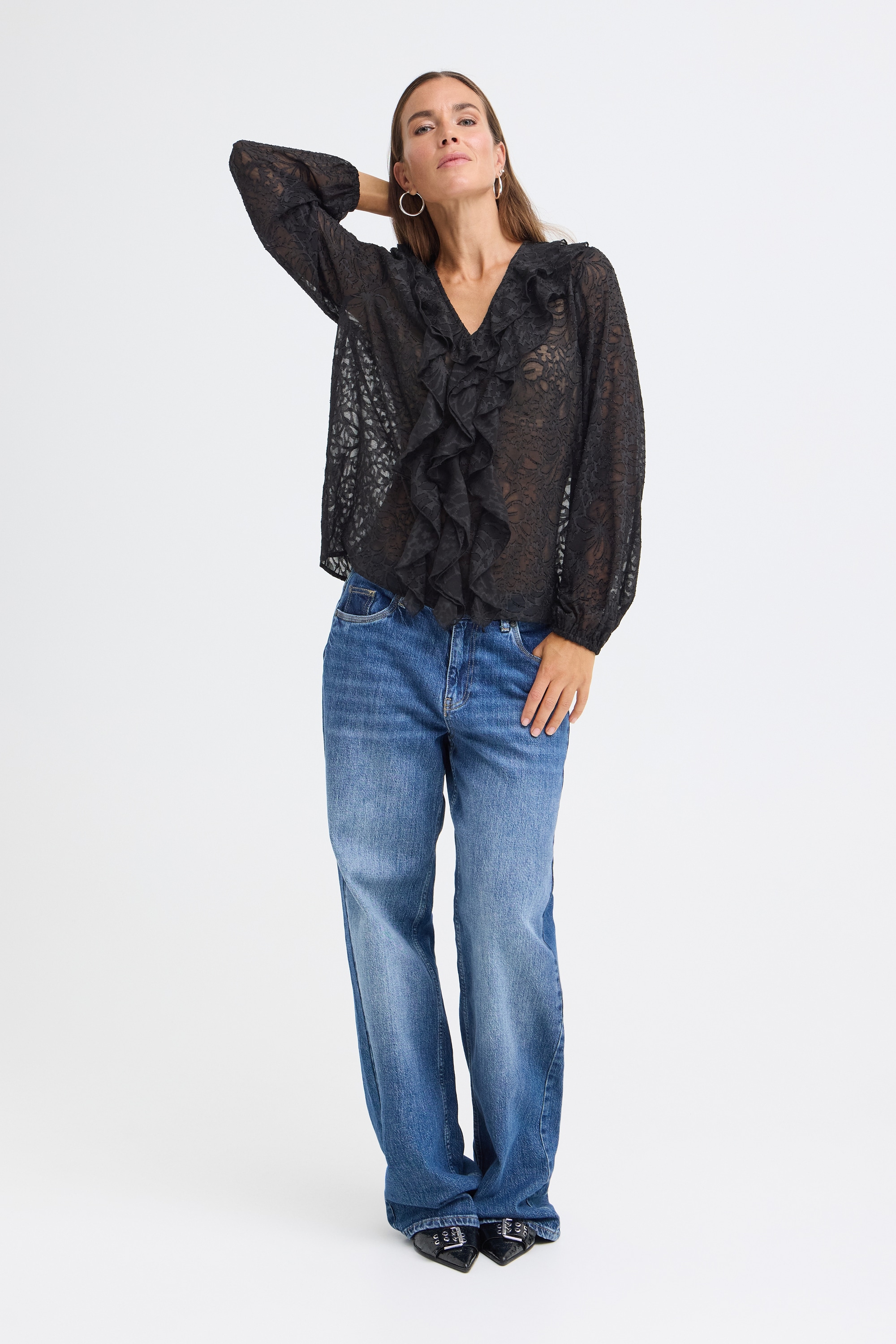 Pulz Jeans Langarmbluse »Pulz Jeans Bluse langarm PZFIONA«