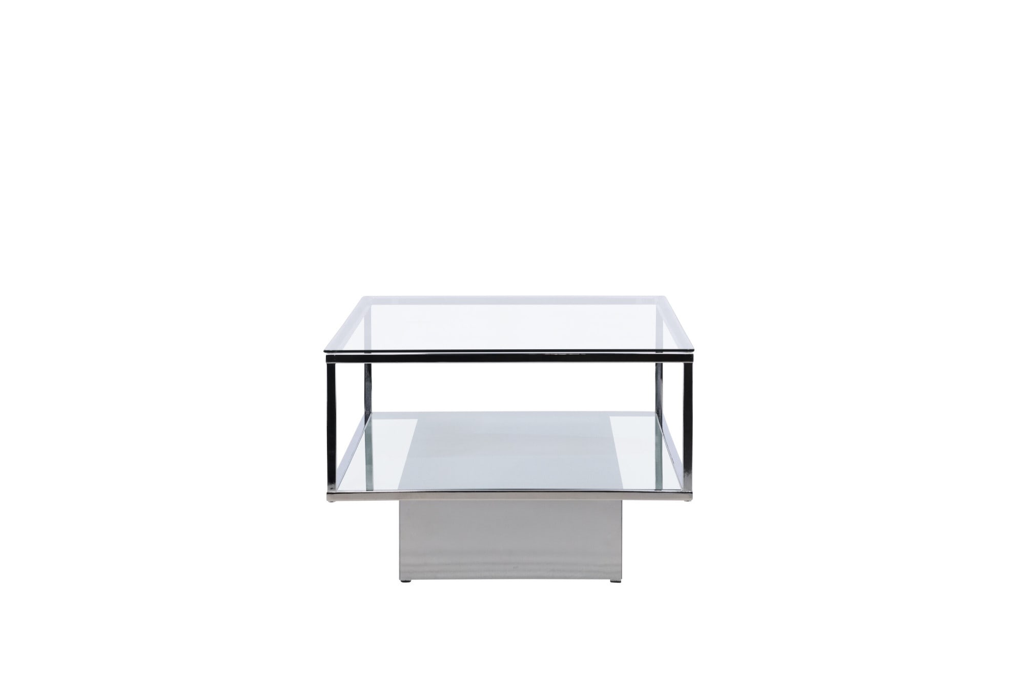 Venture Home Couchtisch »Maglehem, rechteckiger Couchtisch mit Glasplatte, 130 × 60 cm« Sofatisch, Glas, Stahl, schlank, modern, edel