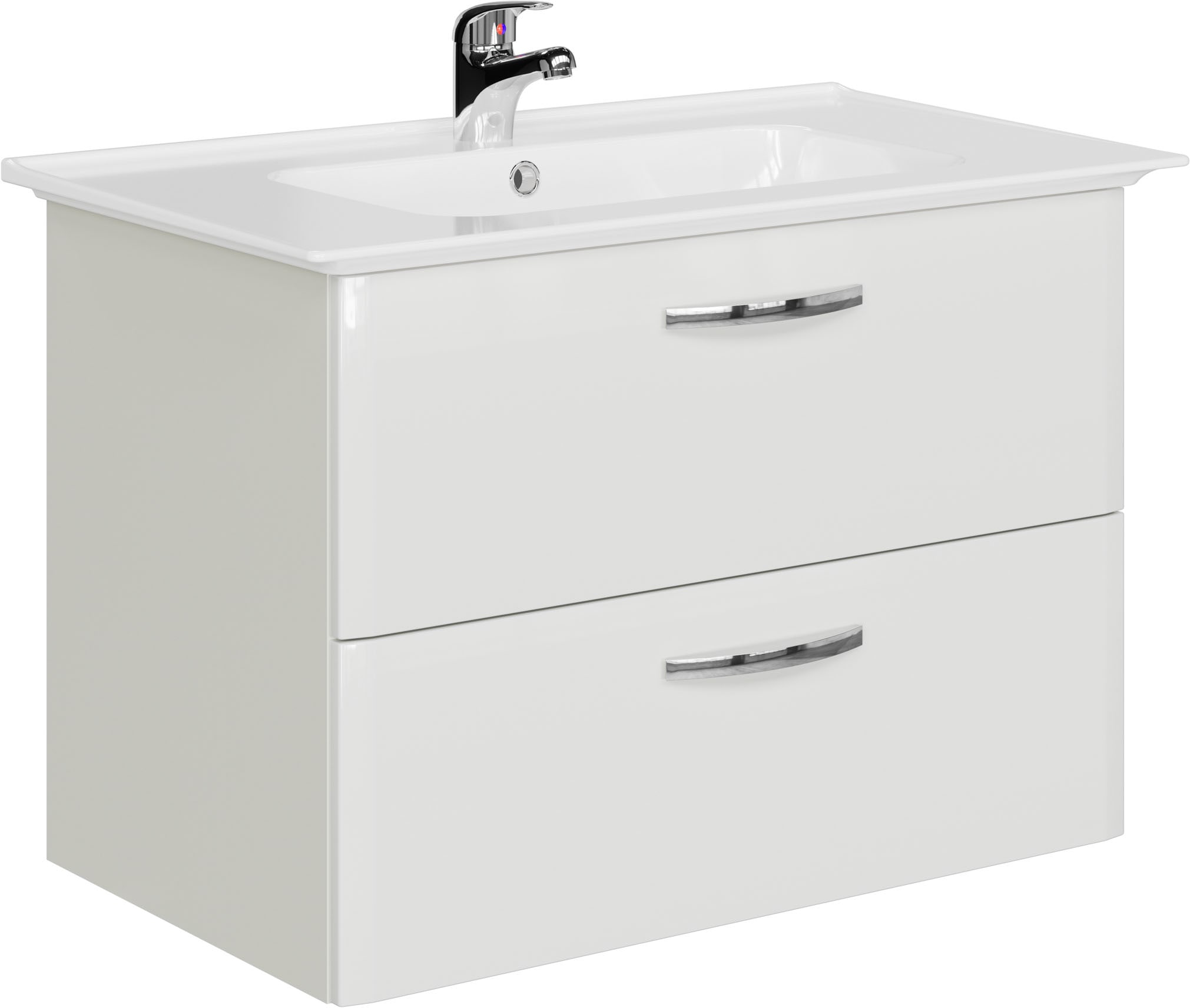 Saphir Waschtisch "Quickset 326, mit Keramikbecken, 80cm breit" 2 Stk. tlg.