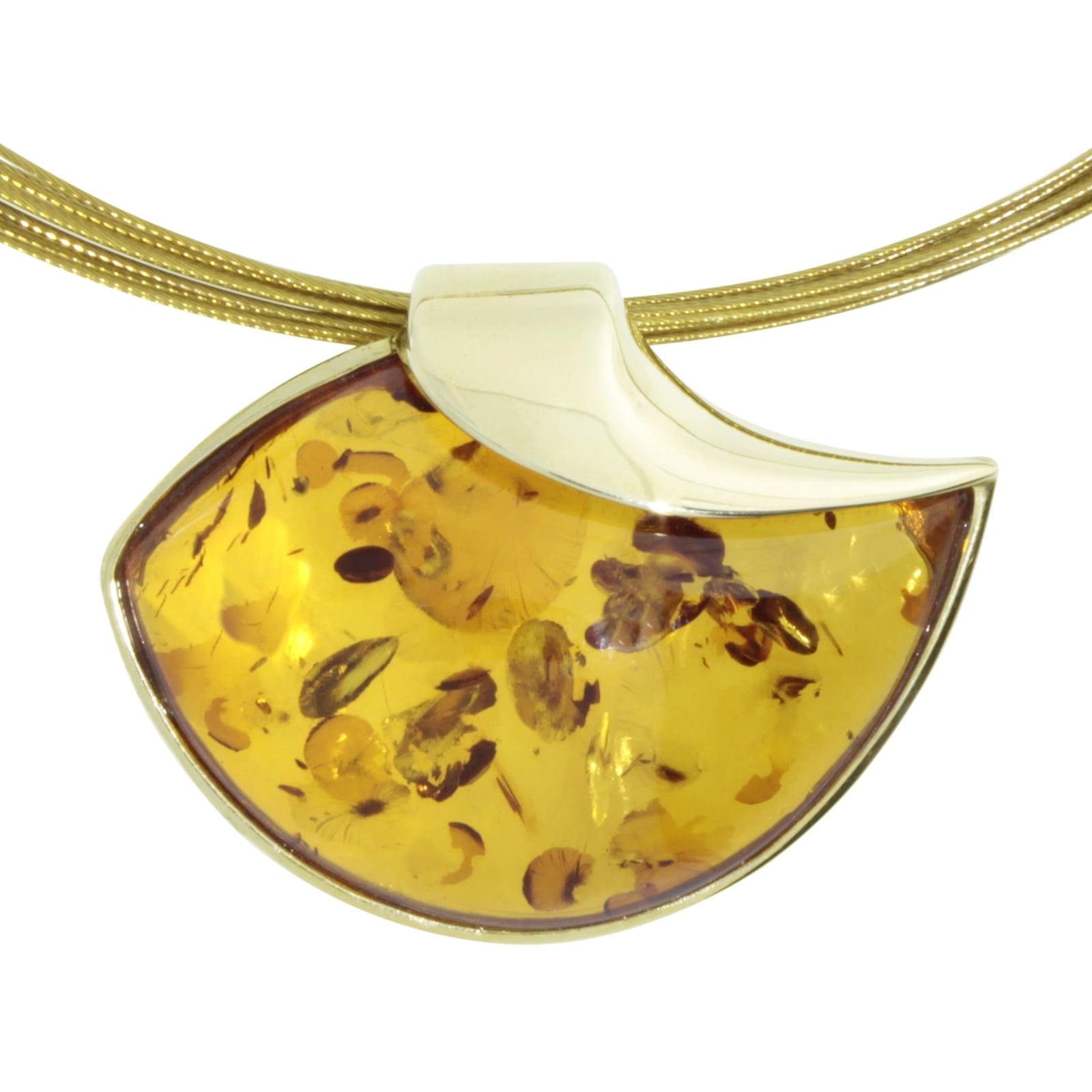 Collier OSTSEE-SCHMUCK "- Jula - Gold 333/000 - Bernstein" Gr. 45, gold (gold 333, goldfarben, gelb), Halsketten, Damen, 45, Gelbgold 333, Collier