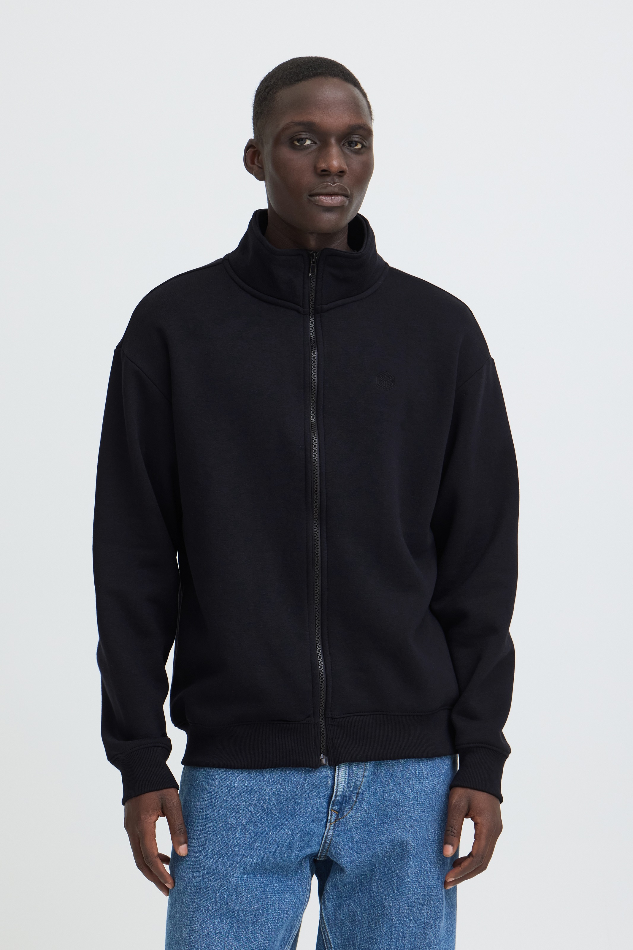 Blend Sweatjacke "BHJUSTE STAND SWEATSHIRT" Baumwollmischung, regular fit