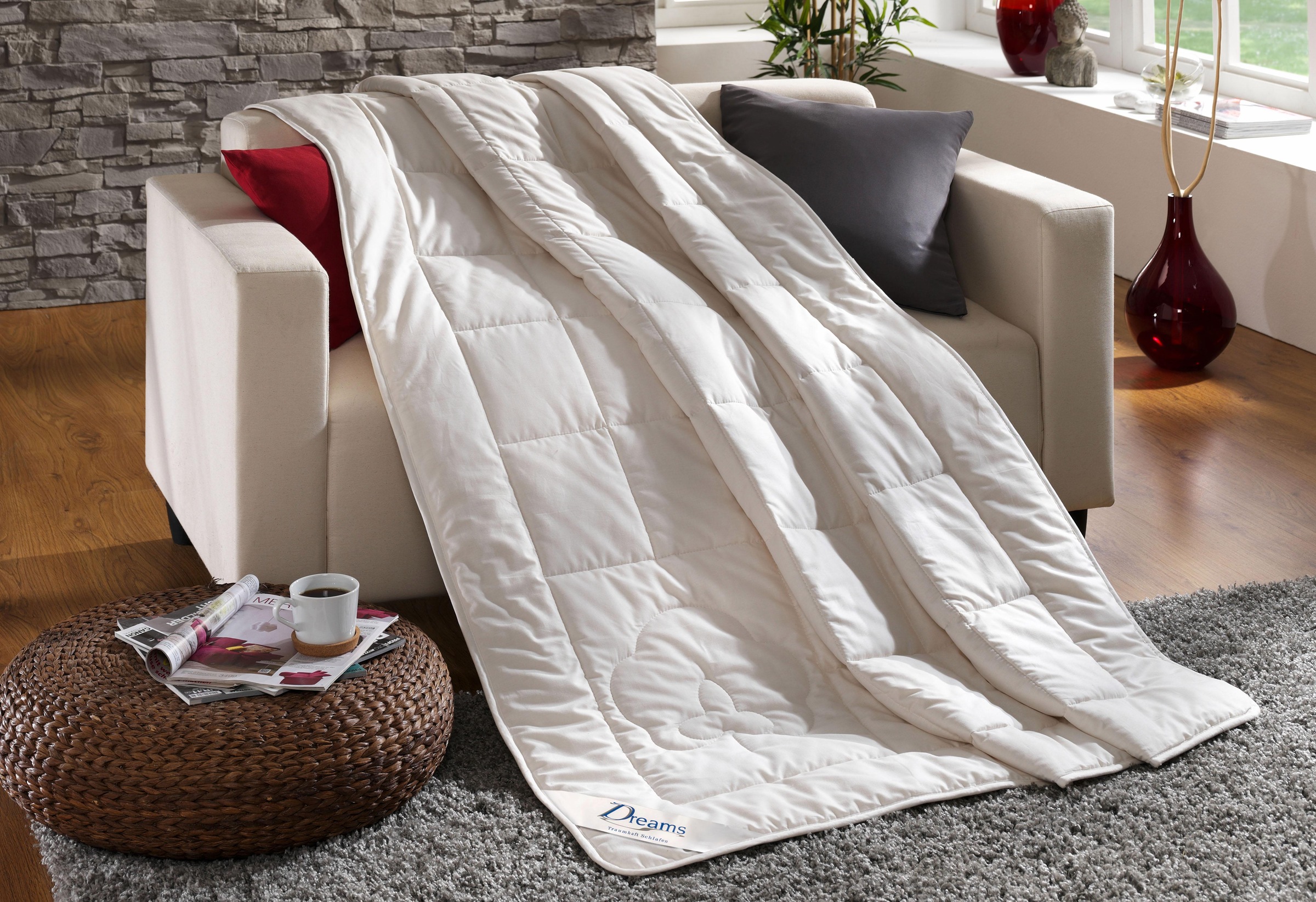 Dreams Baumwollbettdecke "Baumwolldecke Classic" leicht Füllung 100% Baumwo günstig online kaufen