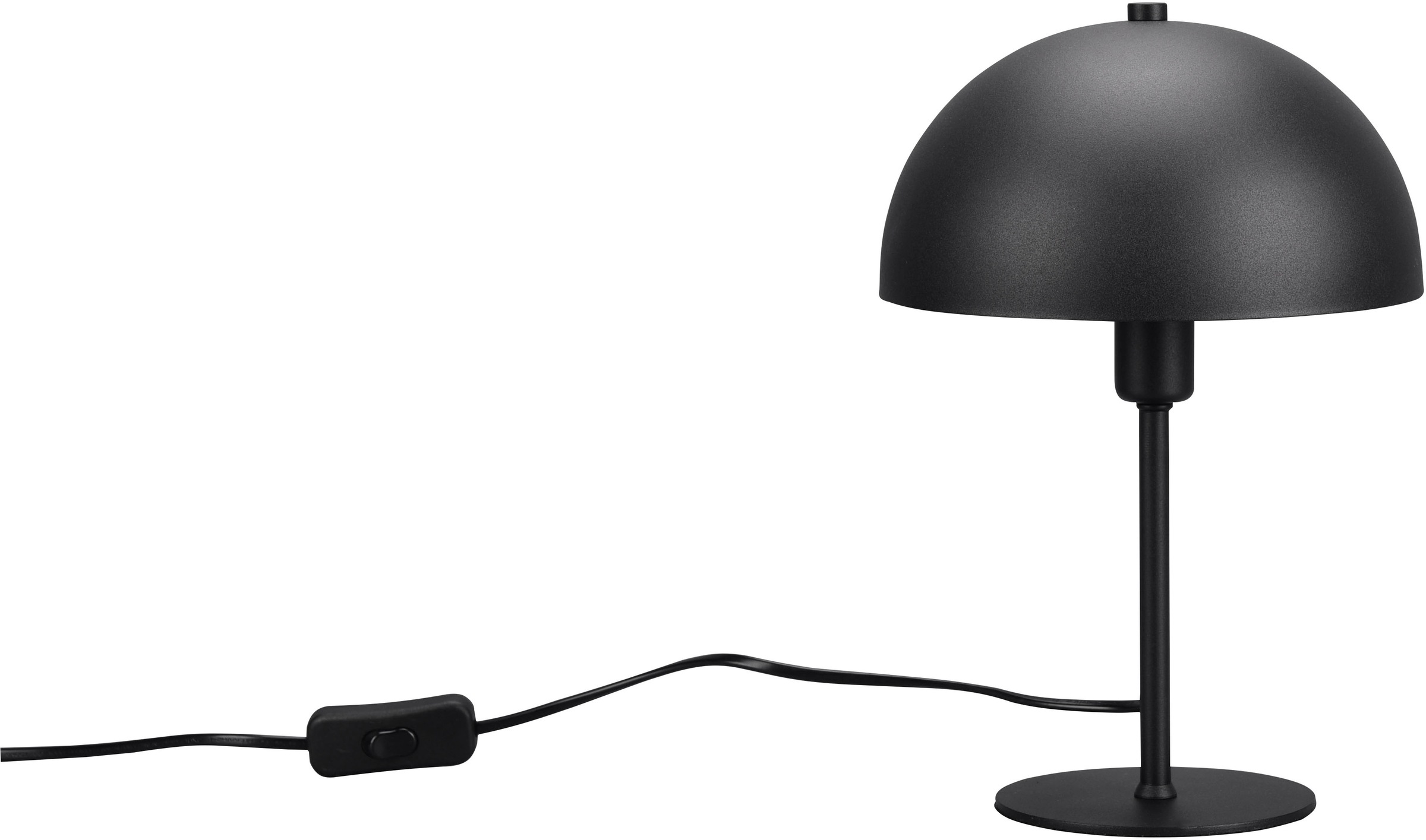 "TRIO LEUCHTEN Schreibtischlampe ""NOLA, Tischlampe Pilzform Höhe 31cm Ø 20cm, exkl 1x E14 Leuchtmittel"", schwarz (schwarz matt gold), 1, Ø 20cm H: