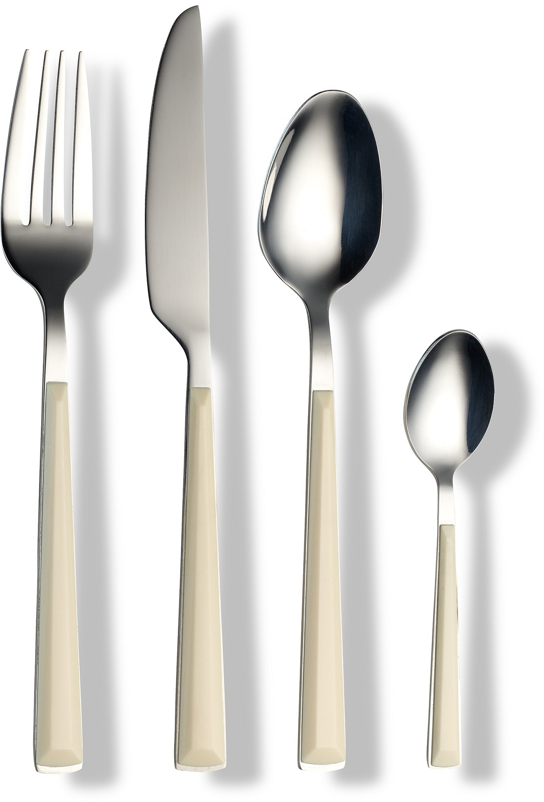 ECHTWERK Besteck-Set »Basic«, (Set, 24 tlg.), Camping/Picknickbesteck, Kunststoffgriffe
