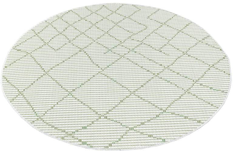 Carpet City Outdoorteppich »PALM3526«, rund, 5 mm Höhe, Wetterfest & UV-beständig, für Balkon, Terrasse, Küche, flach gewebt