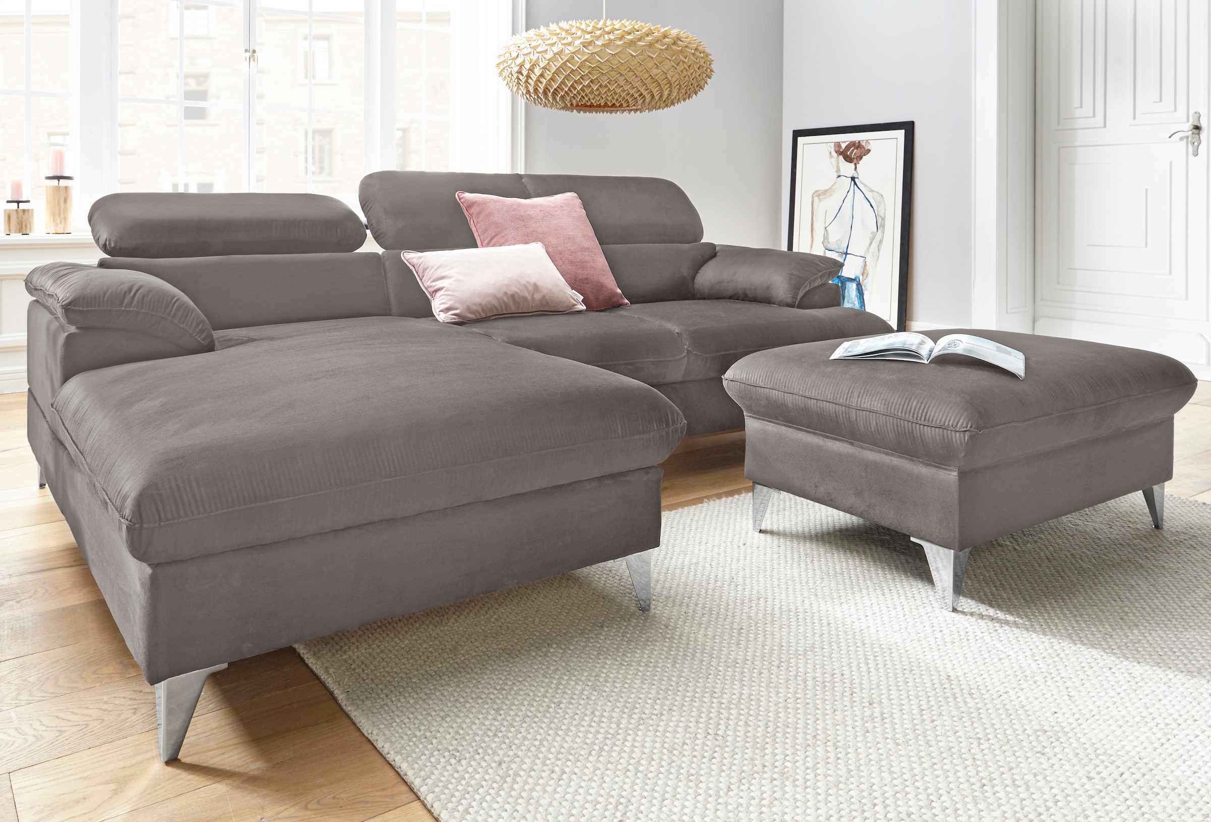 COTTA Polstergarnitur "Caluso L-Form" 2 Stk. tlg. Set bestehend aus: Ecksof günstig online kaufen