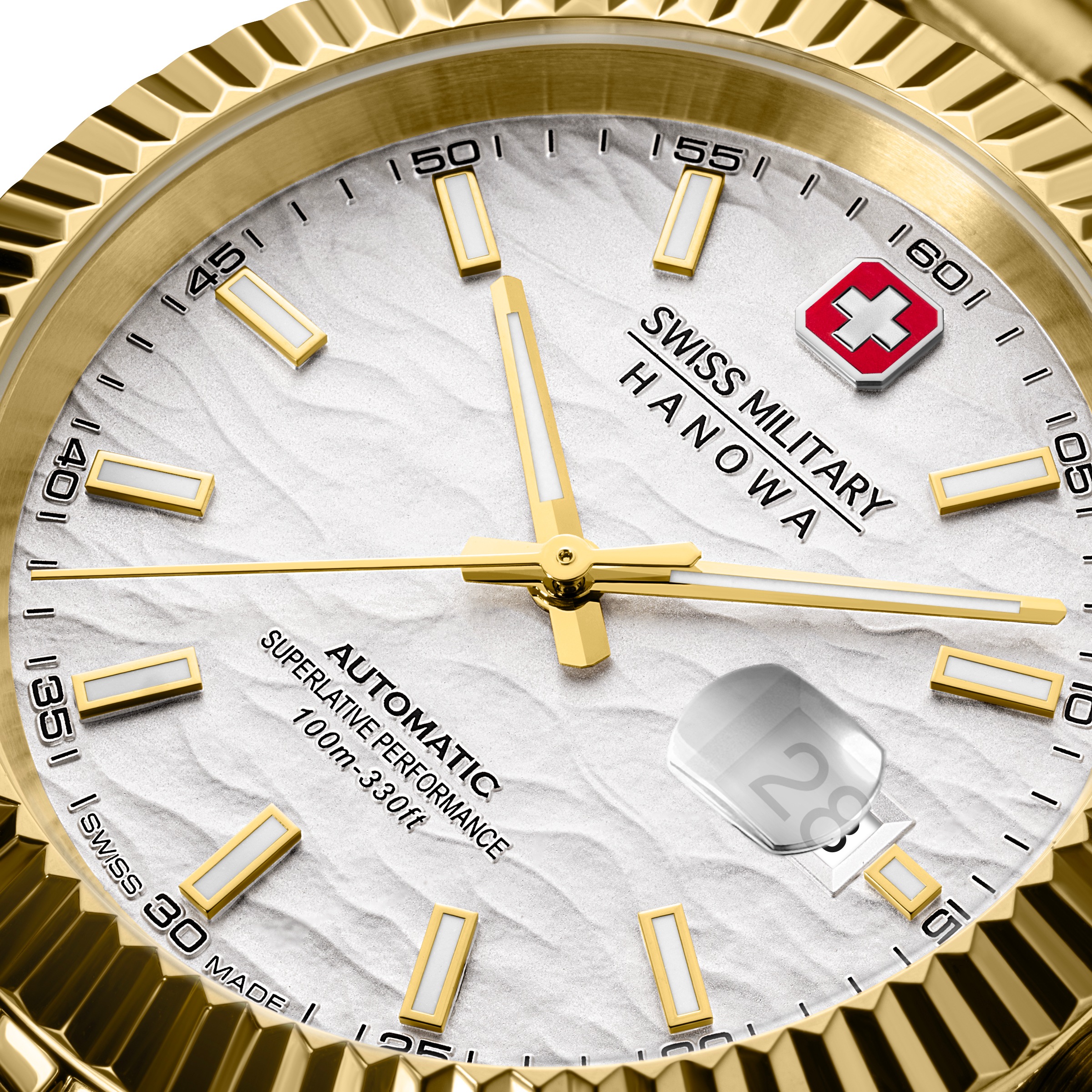 Swiss Military Hanowa Automatikuhr »Master Diligenter« Armbanduhr, Herrenuhr, Swiss Made, Mechanische Uhr, Edelstahlarmband