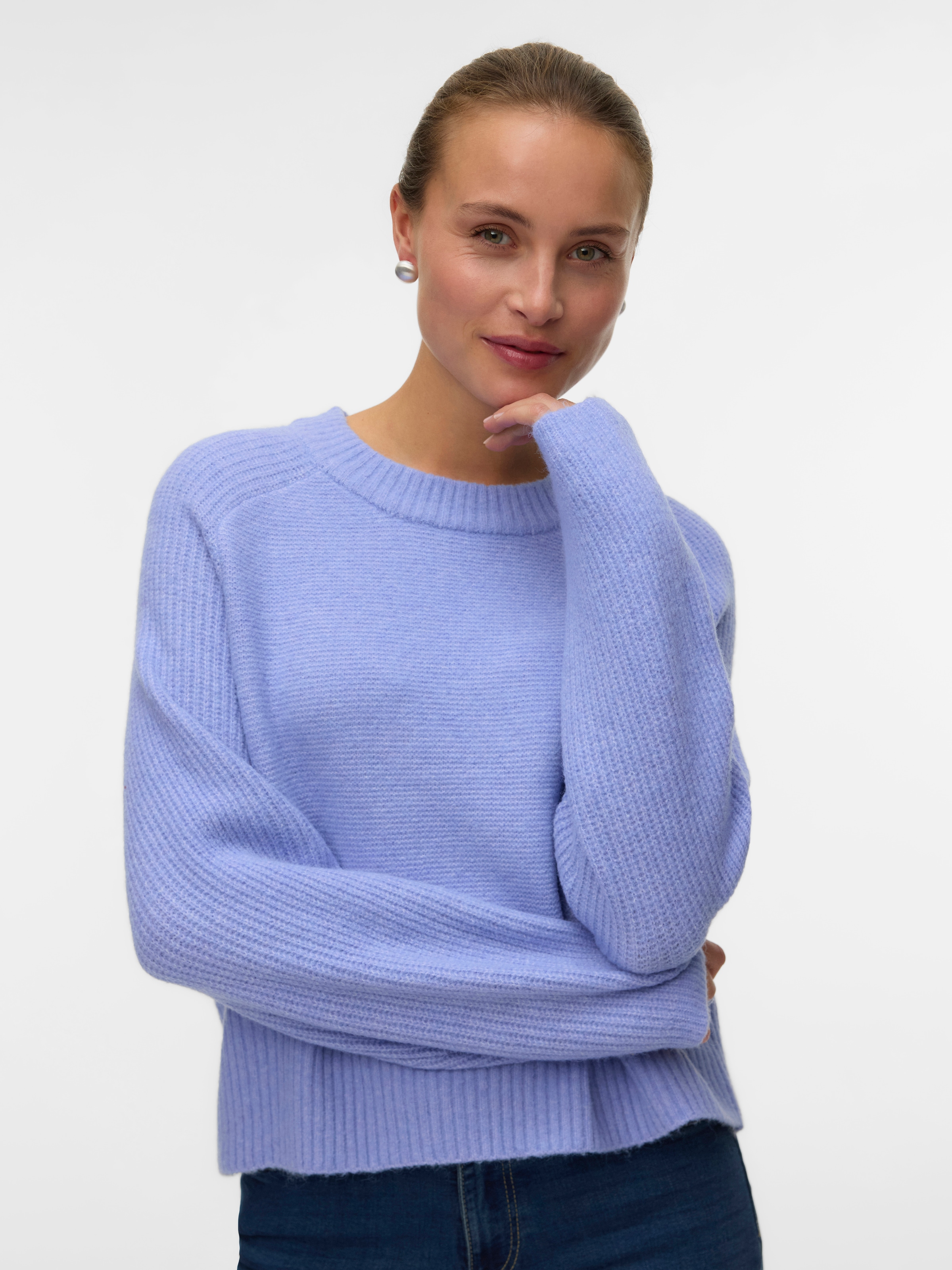 Vero Moda Strickpullover "VMBANG LS O-NECK PULLOVER BOO" günstig online kaufen