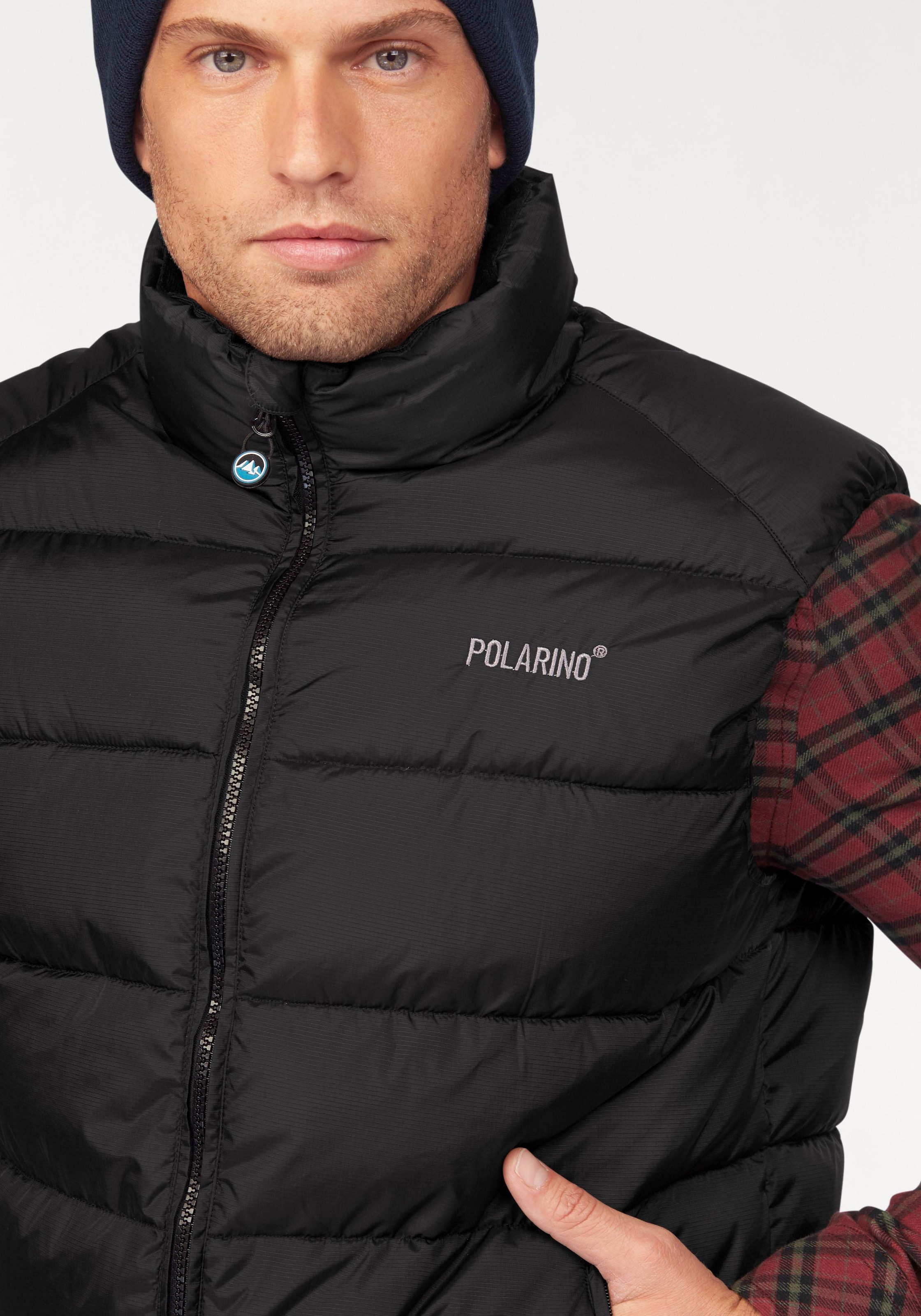 Polarino Steppweste, mit Reißverschlusstaschen und Innentasche