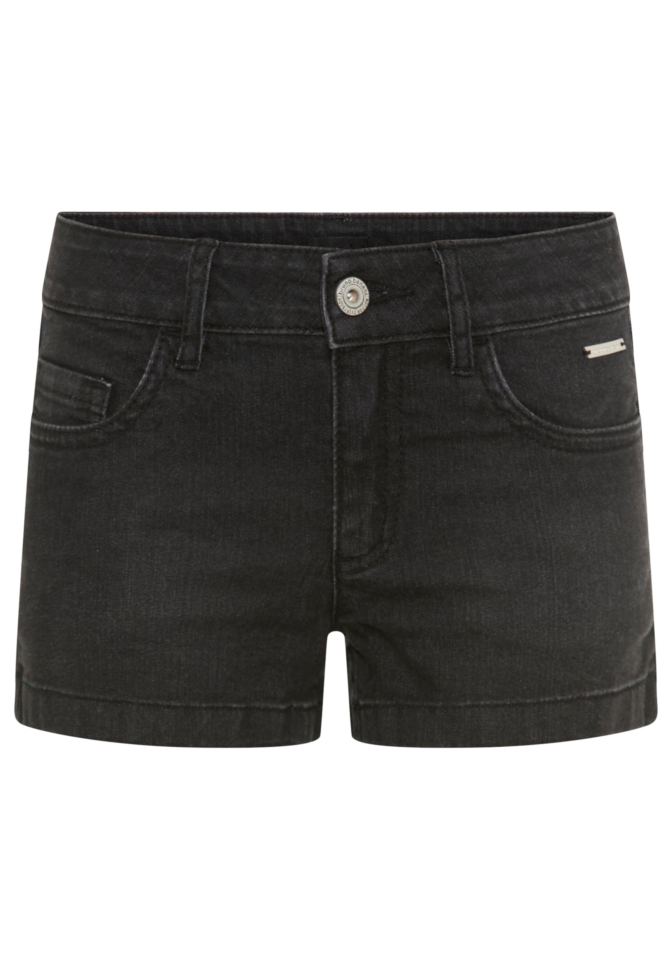 Bruno Banani Shorts »Stretch-Jeans Shorts mit Strass-Steinen, Glitzersterne auf Po-Tasche«  bequeme Passform mit normaler Leibhöhe, für Mädchen