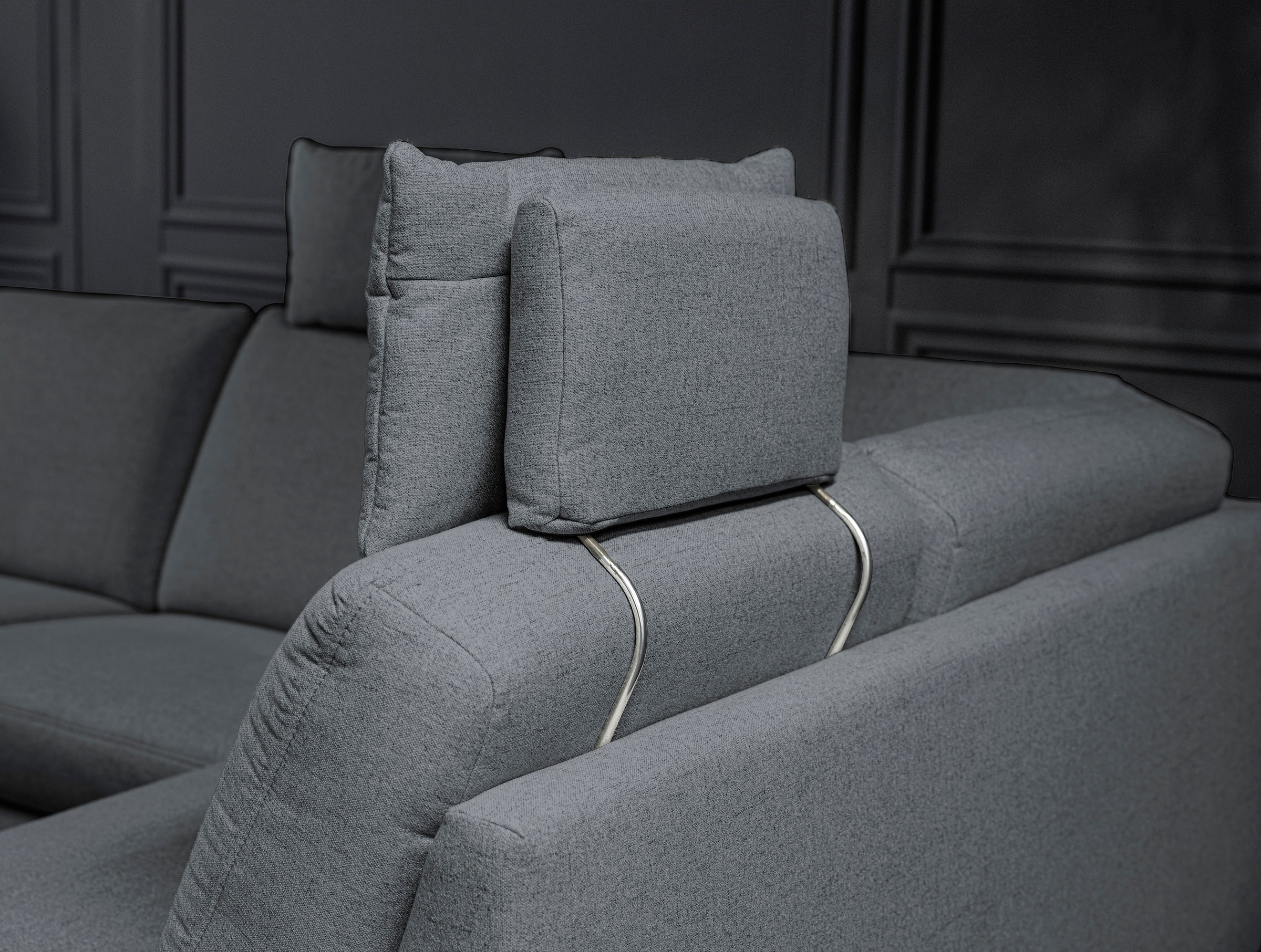 alina Ecksofa, inkl. Kopfstützen, wahlweise mit Relaxfunktion, Breite: 267 cm
