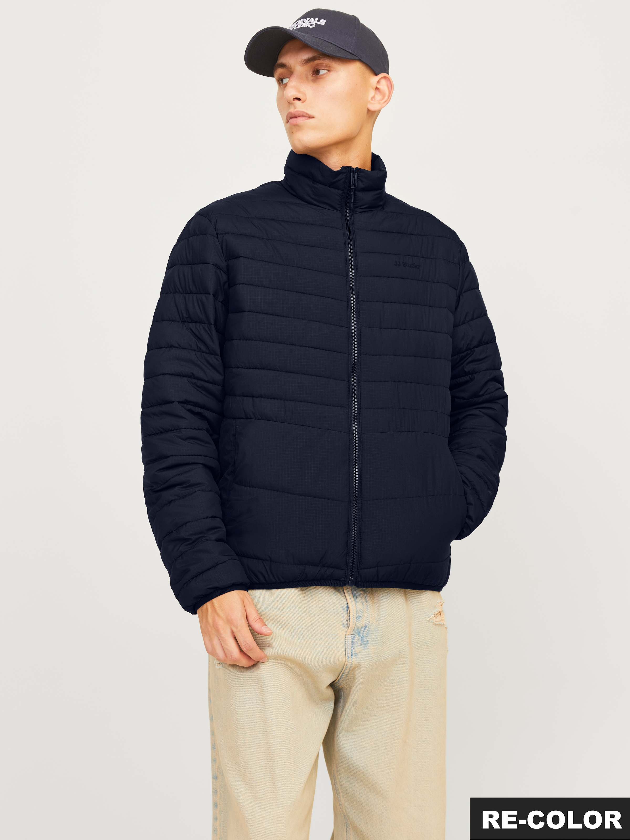 Jack & Jones Steppjacke "JJESTATE PACKABLE PUFFER COLLAR NOOS", ohne Kapuze günstig online kaufen